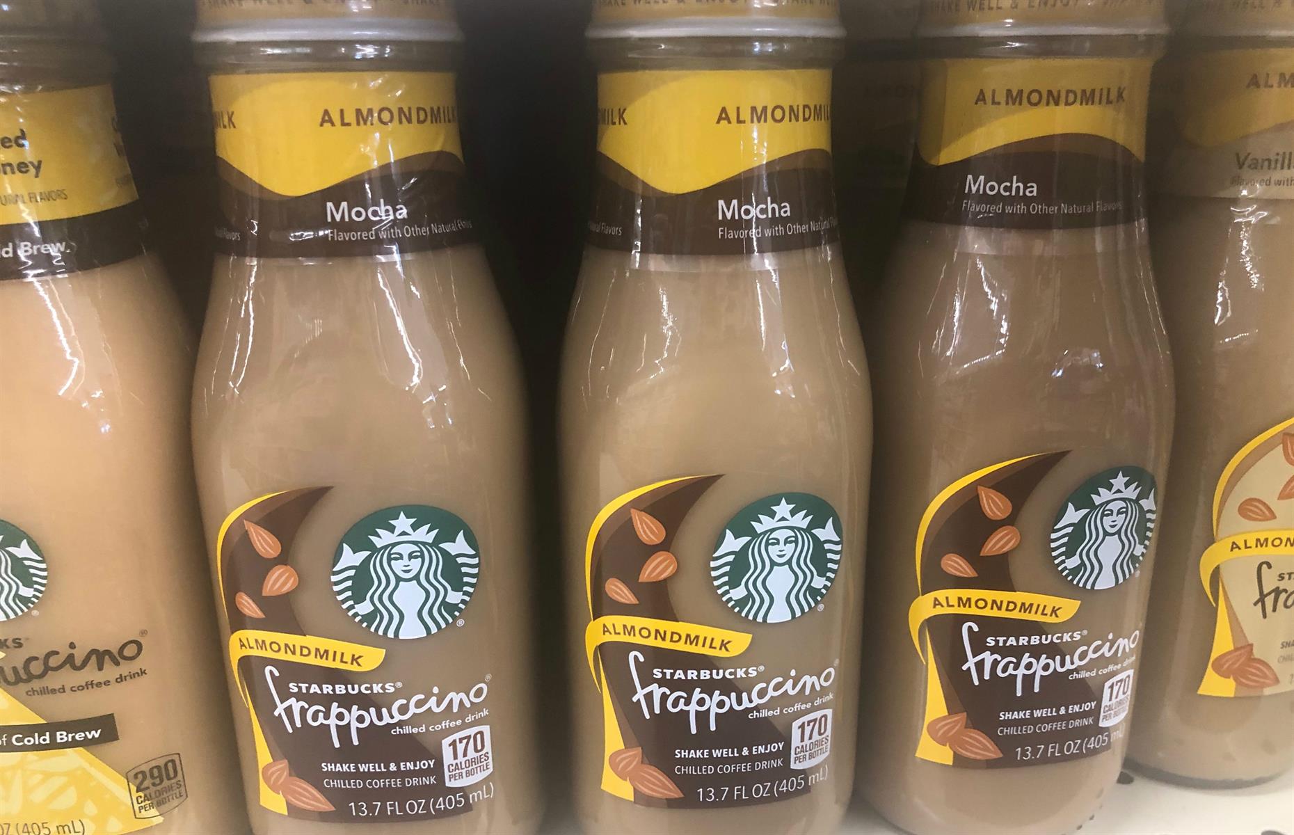 21. Starbucks almond milk Frappuccino (6.2% sugar)