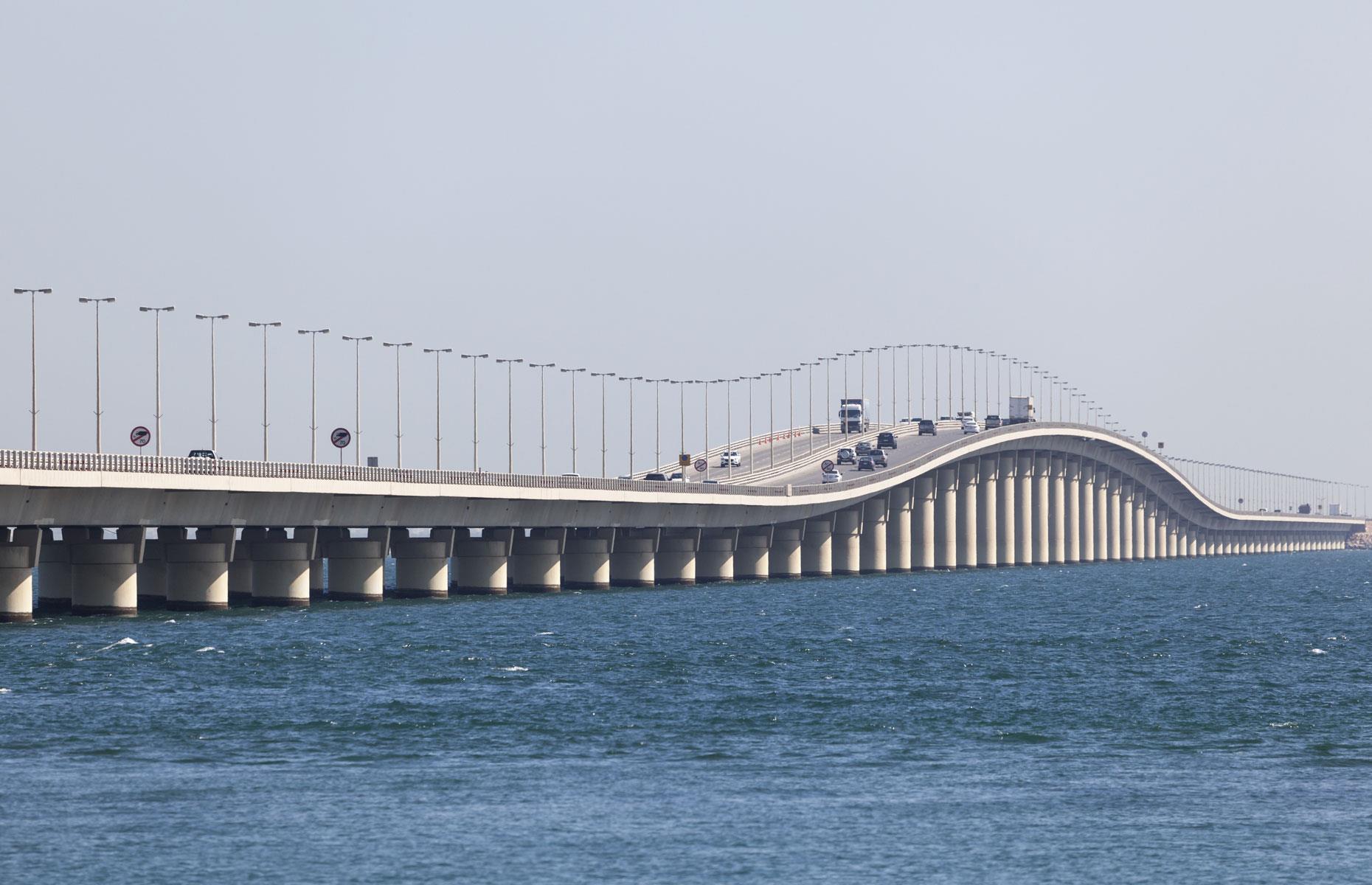 King Fahd Causeway, Saudi Arabia/Bahrain: $1.9 billion (£1.5bn)