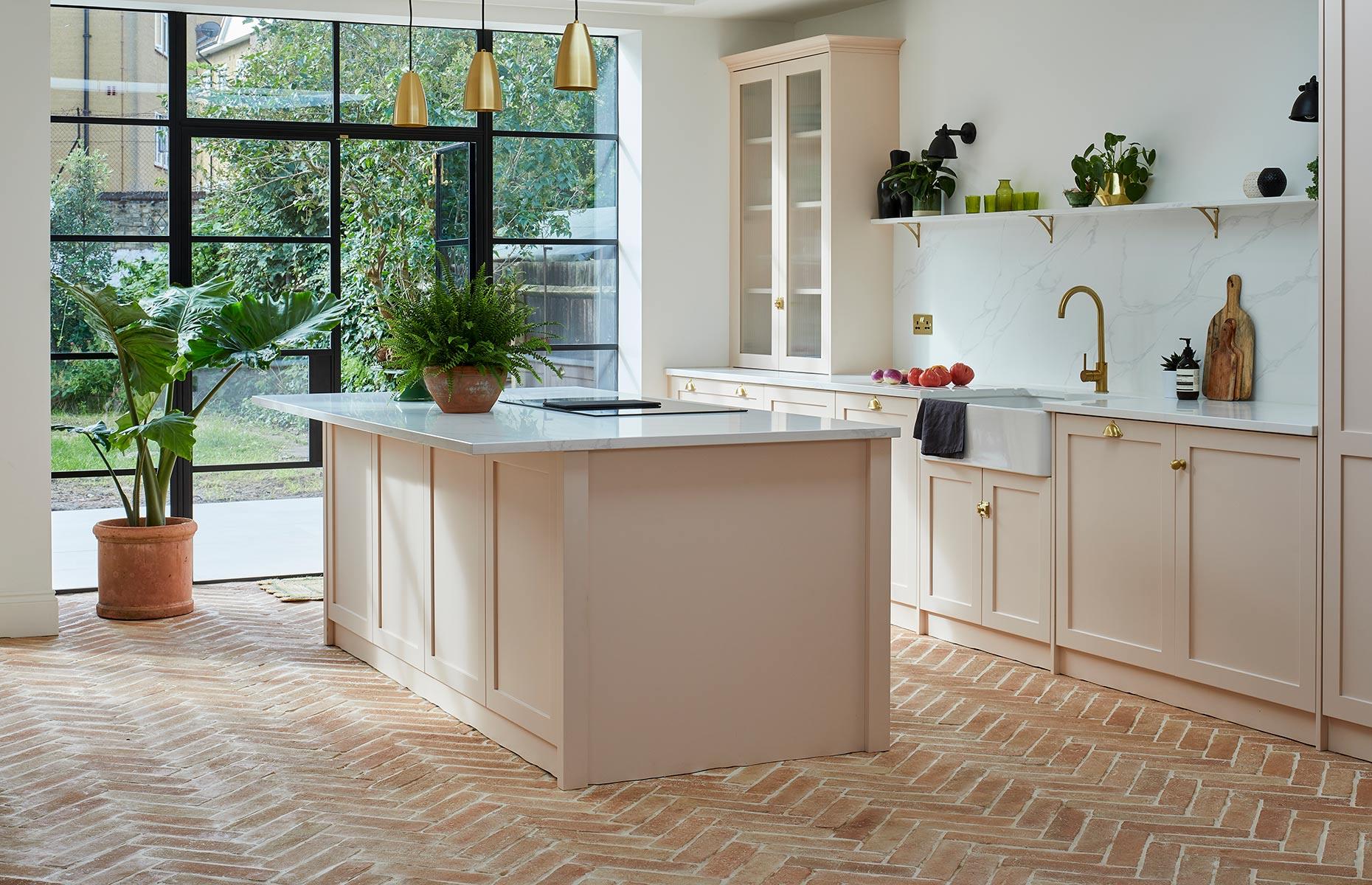 Terracotta floor tiles