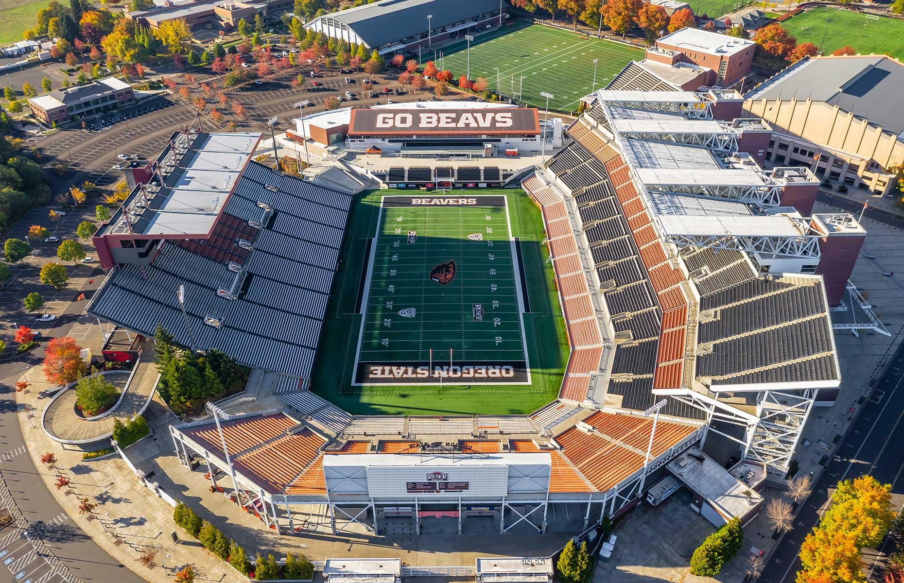 Mammoth bones, Reser Stadium, Oregon, USA