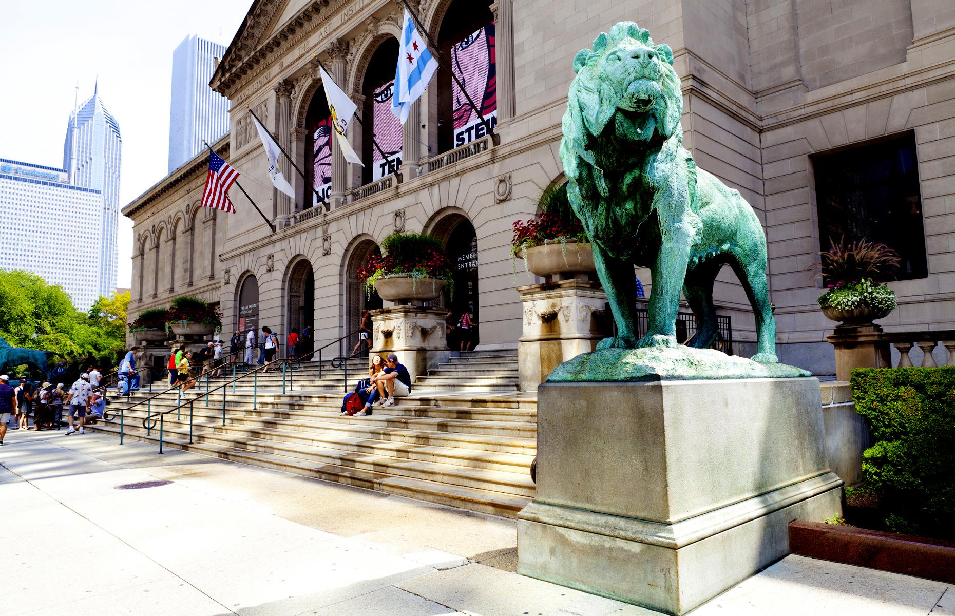 Take in Vertical Gallery over the Art Institute of Chicago