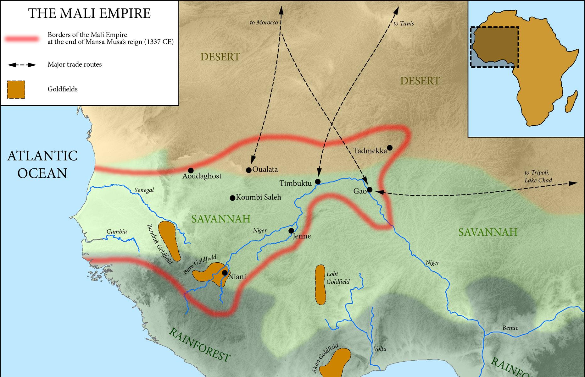 The Mali Empire's amazing resource wealth 