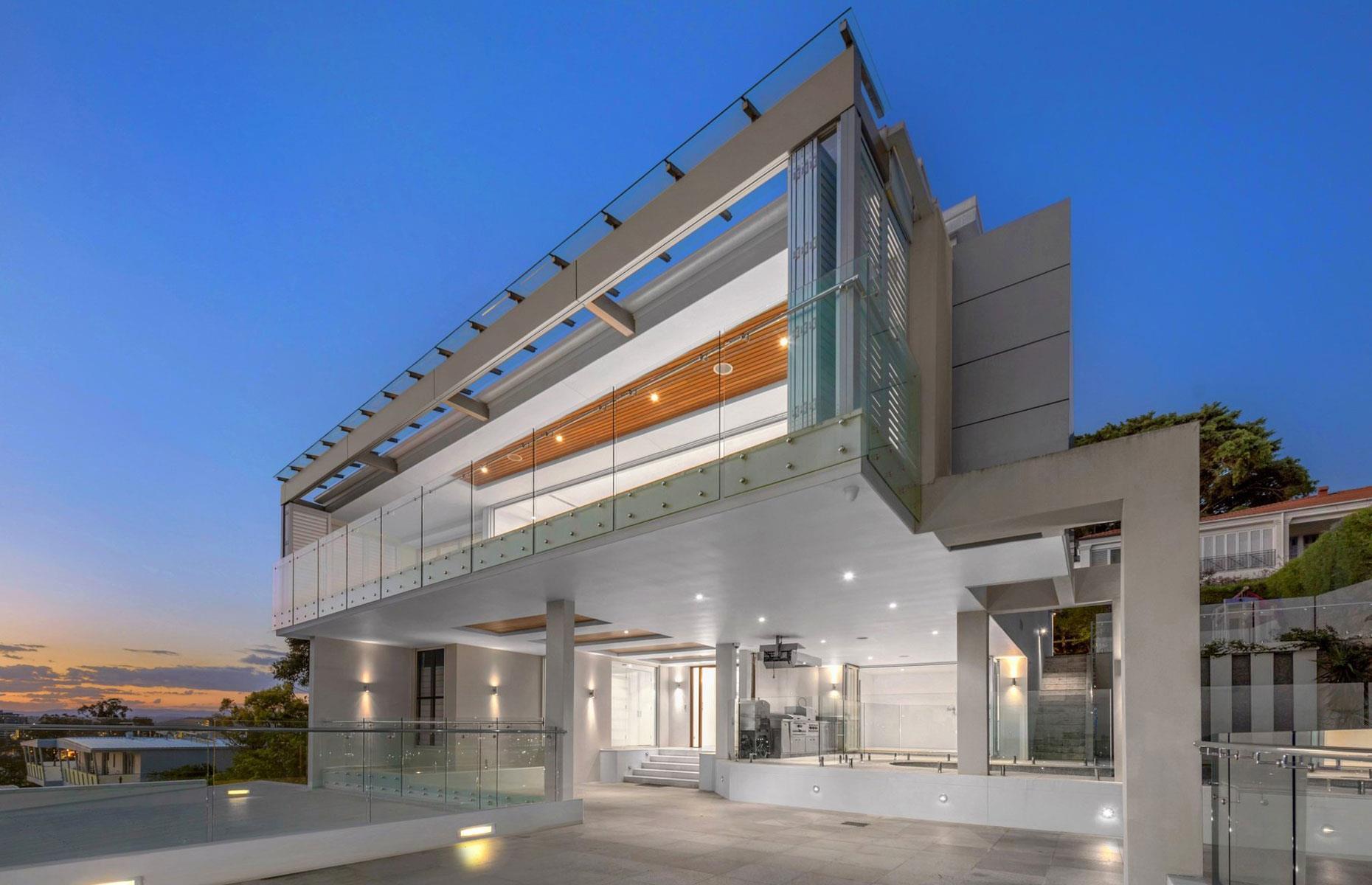 Modern home with secret escape route