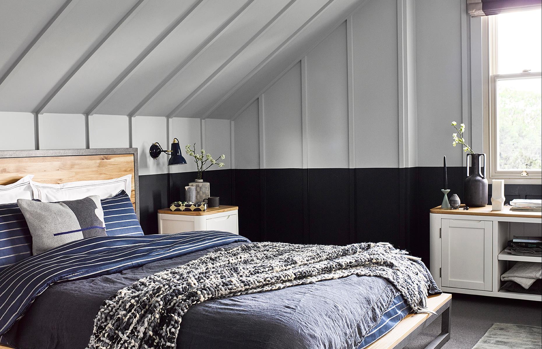 Two-tone panel walls