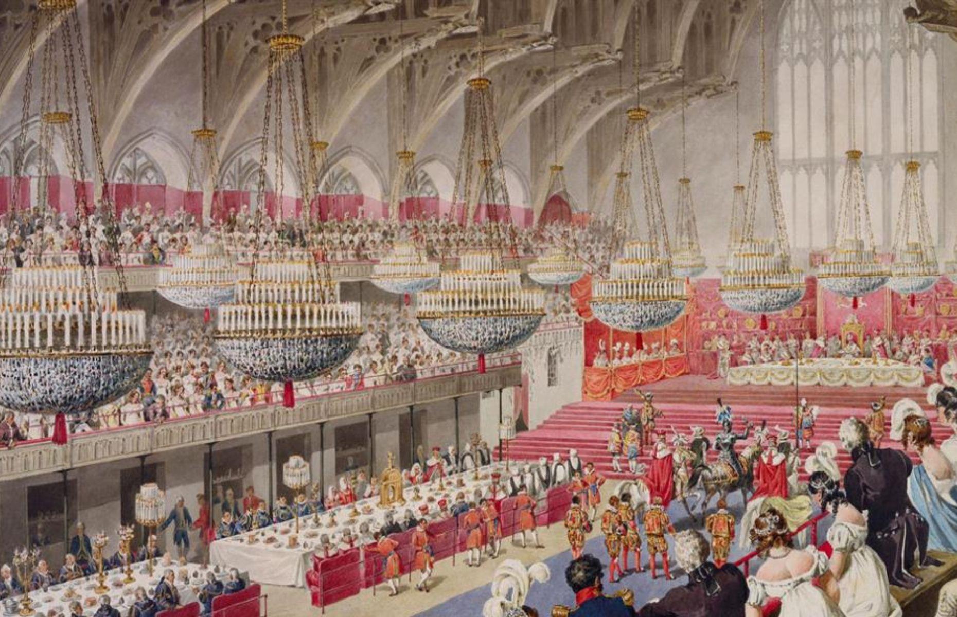 10. George IV's coronation banquet, 1821