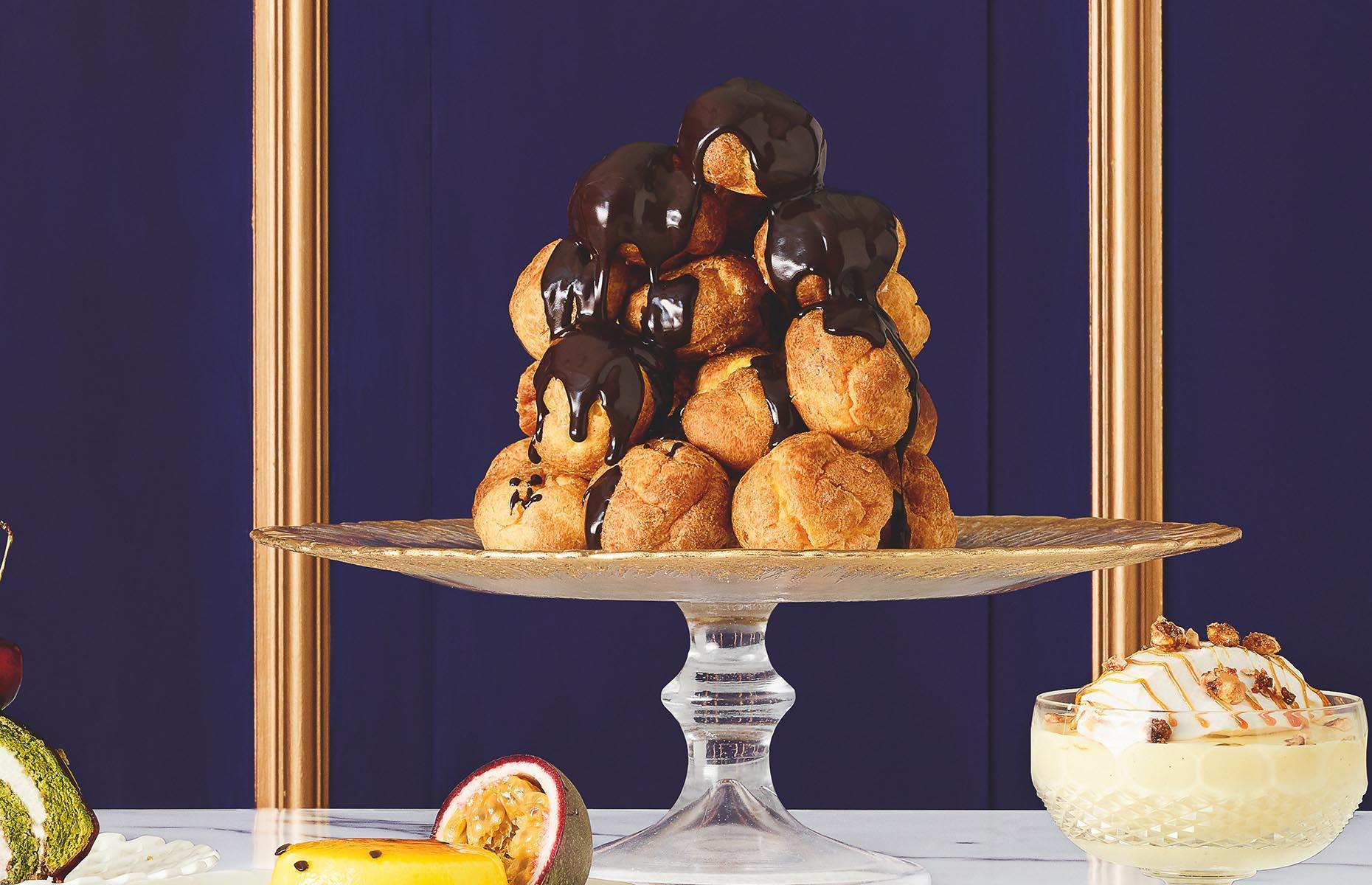 12. Profiterole tower