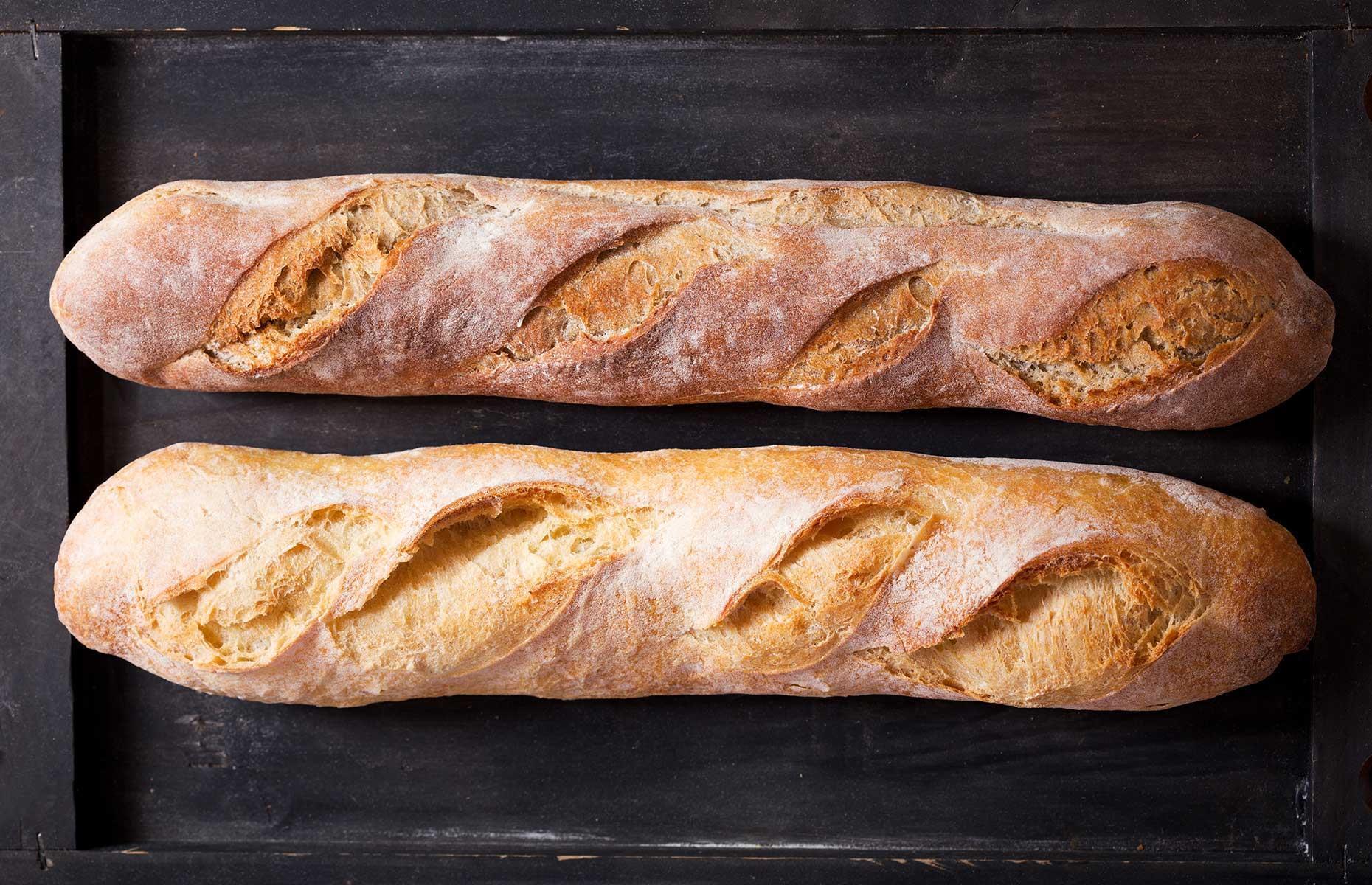 Revive old bread with water