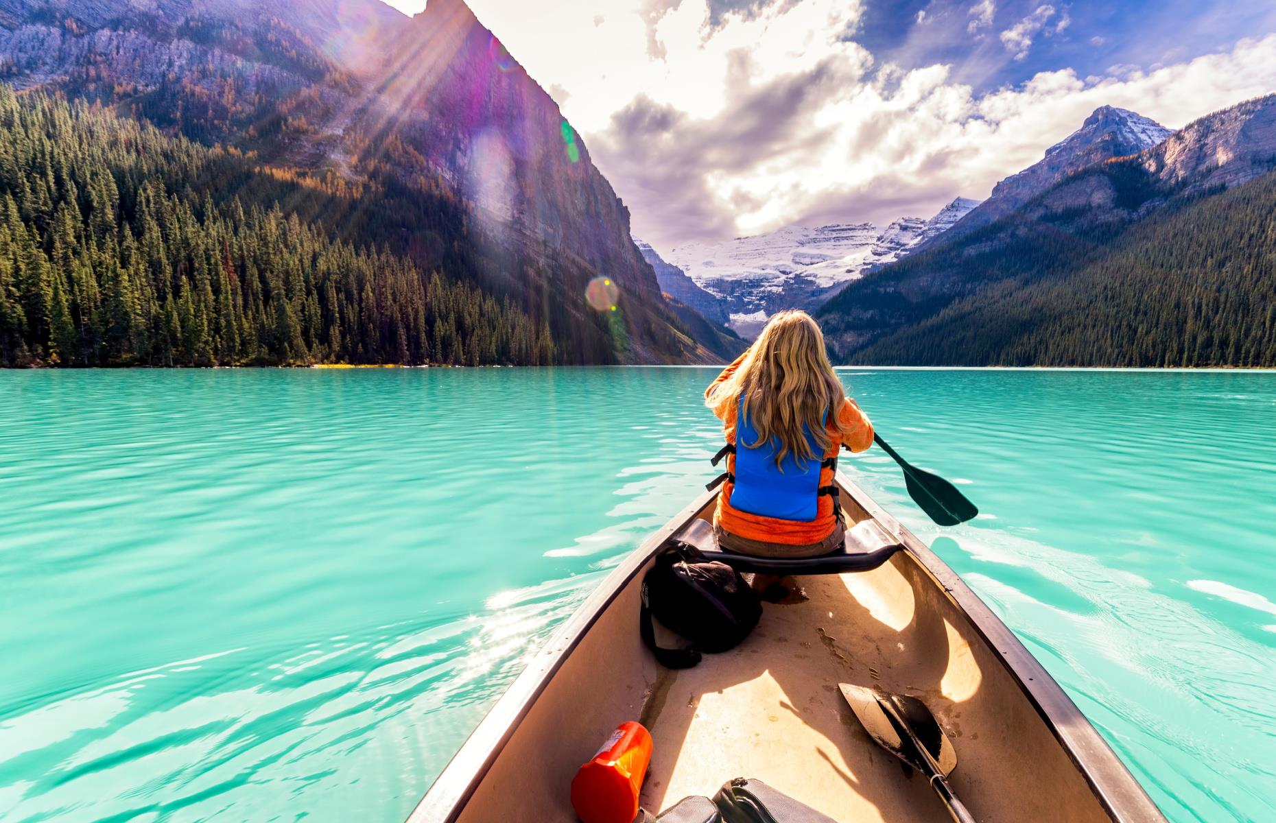 Now: Lake Louise, Alberta