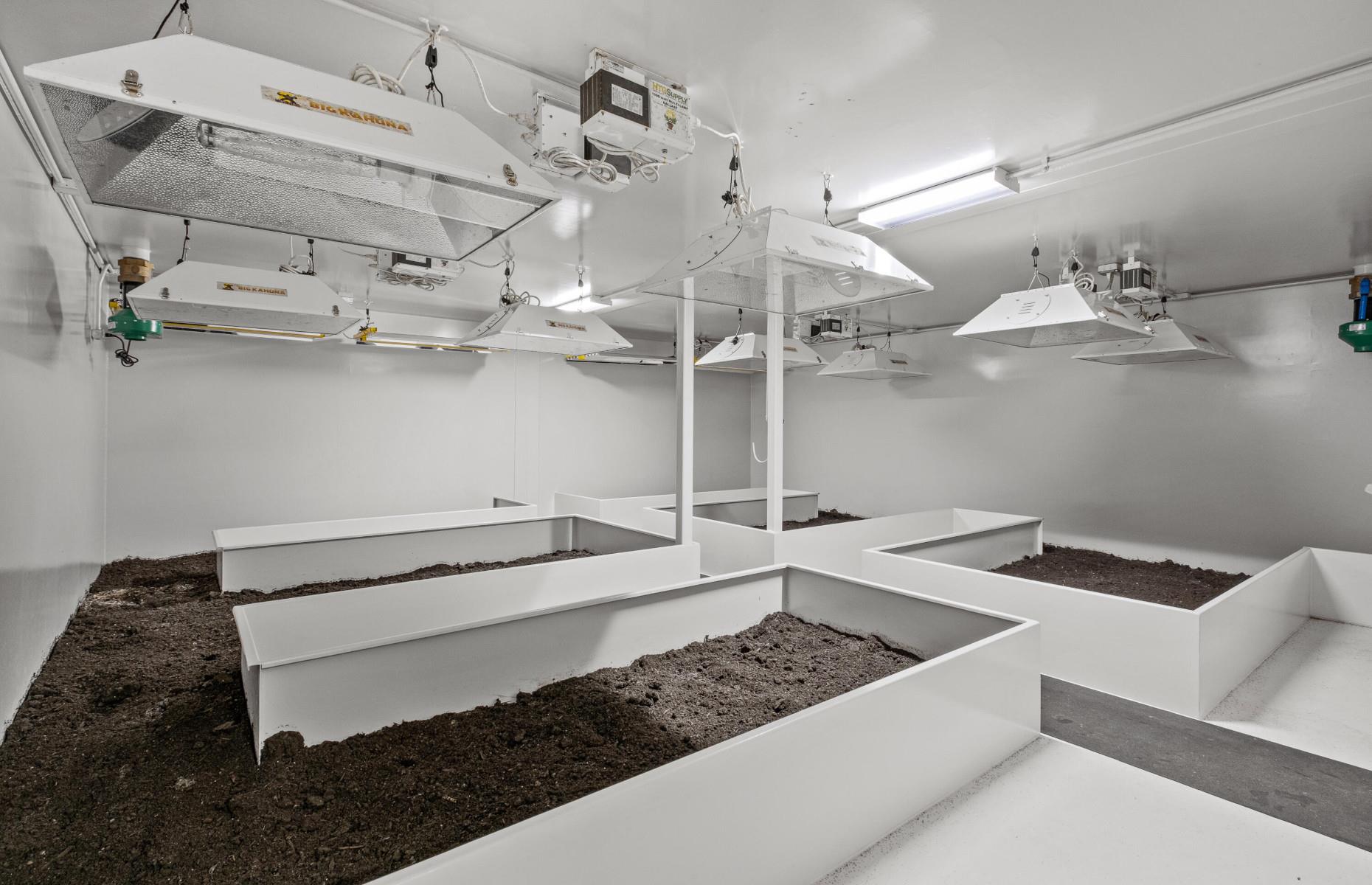 Bunker grow room