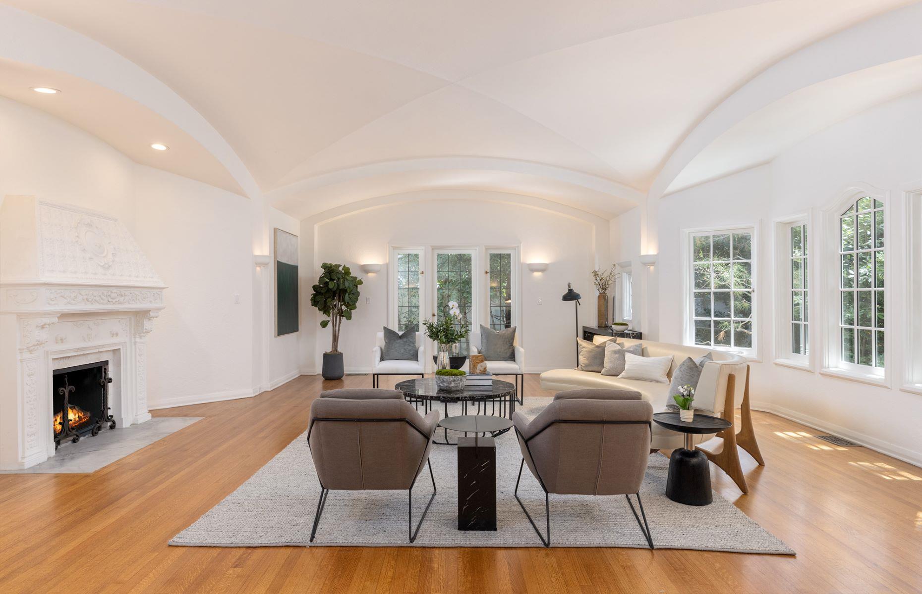 Leo bought dad a Tudor-style manor