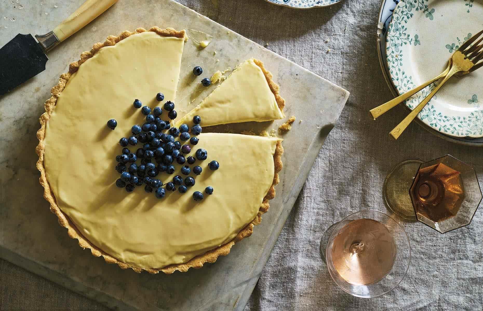 Lemon cream tart