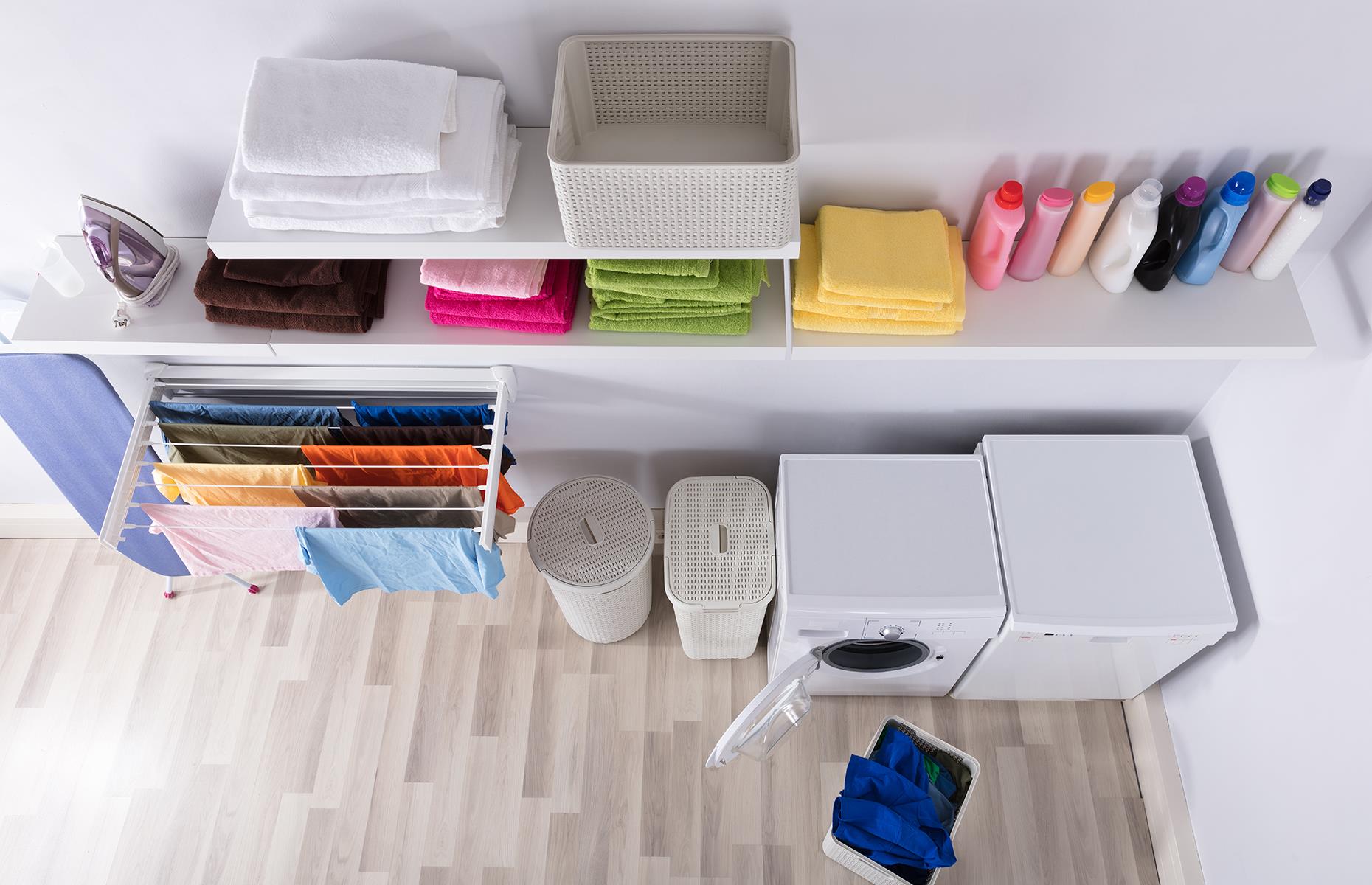 An organised utility room