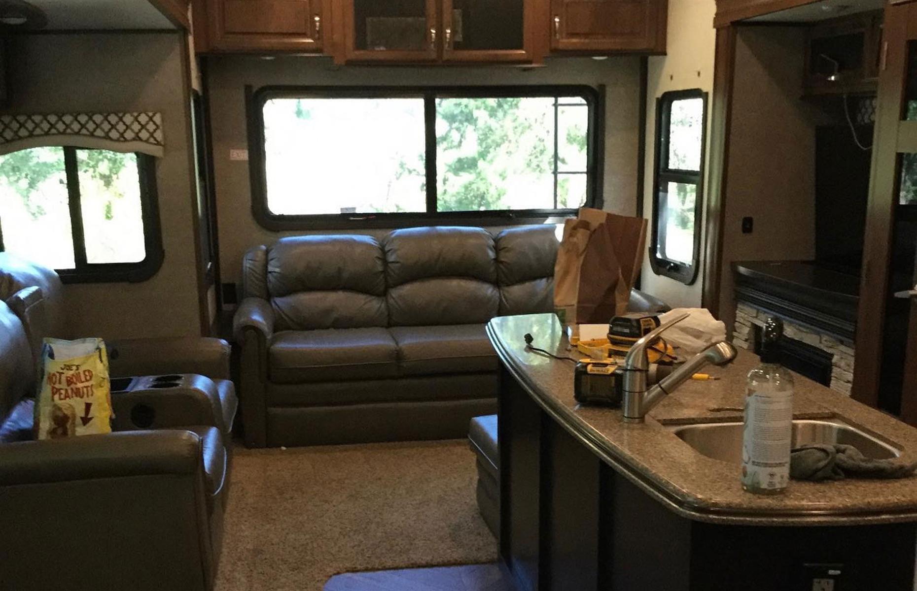 Homestead farmhouse-style RV: before