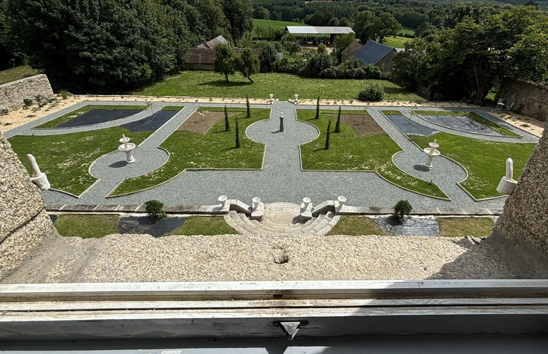 The Versailles-inspired grounds