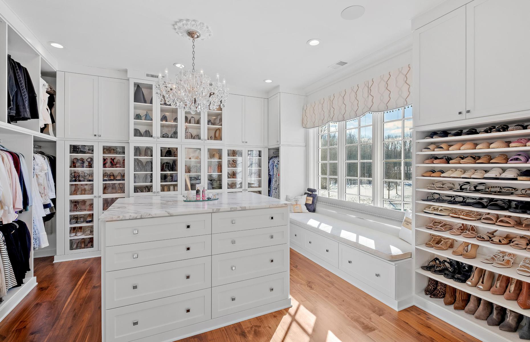 Multiple walk-in wardrobes