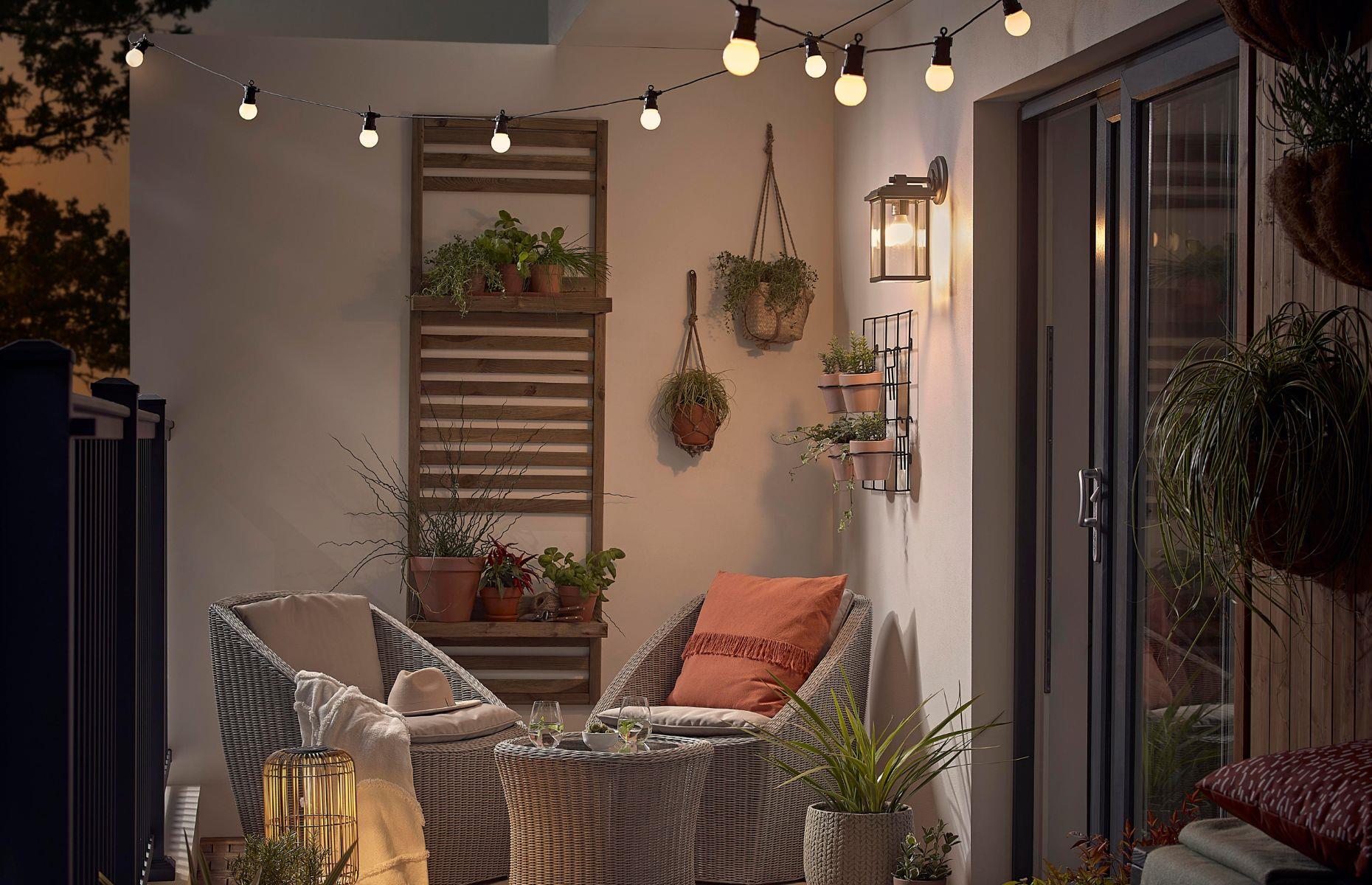 Brighten up the balcony