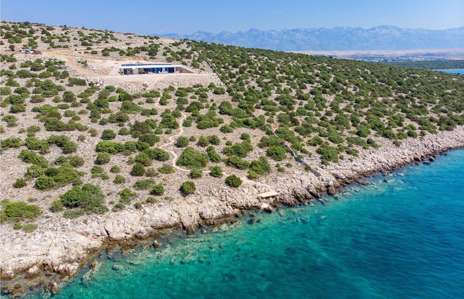 Secluded coastal home, Košljun, Croatia