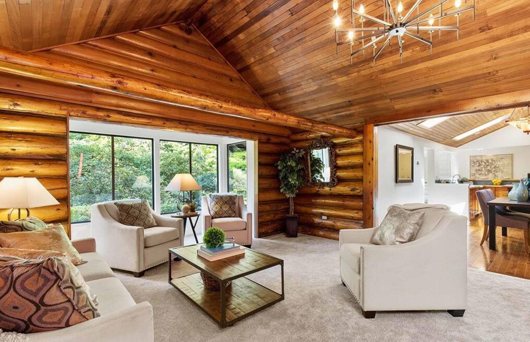 Rustic woodland estate, Washington, USA