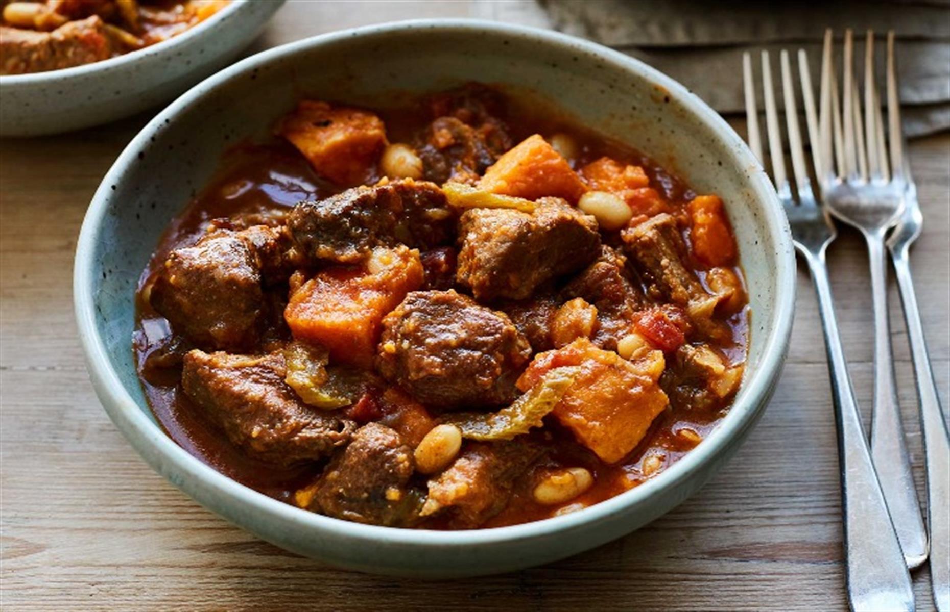 Braised lamb with sweet potato