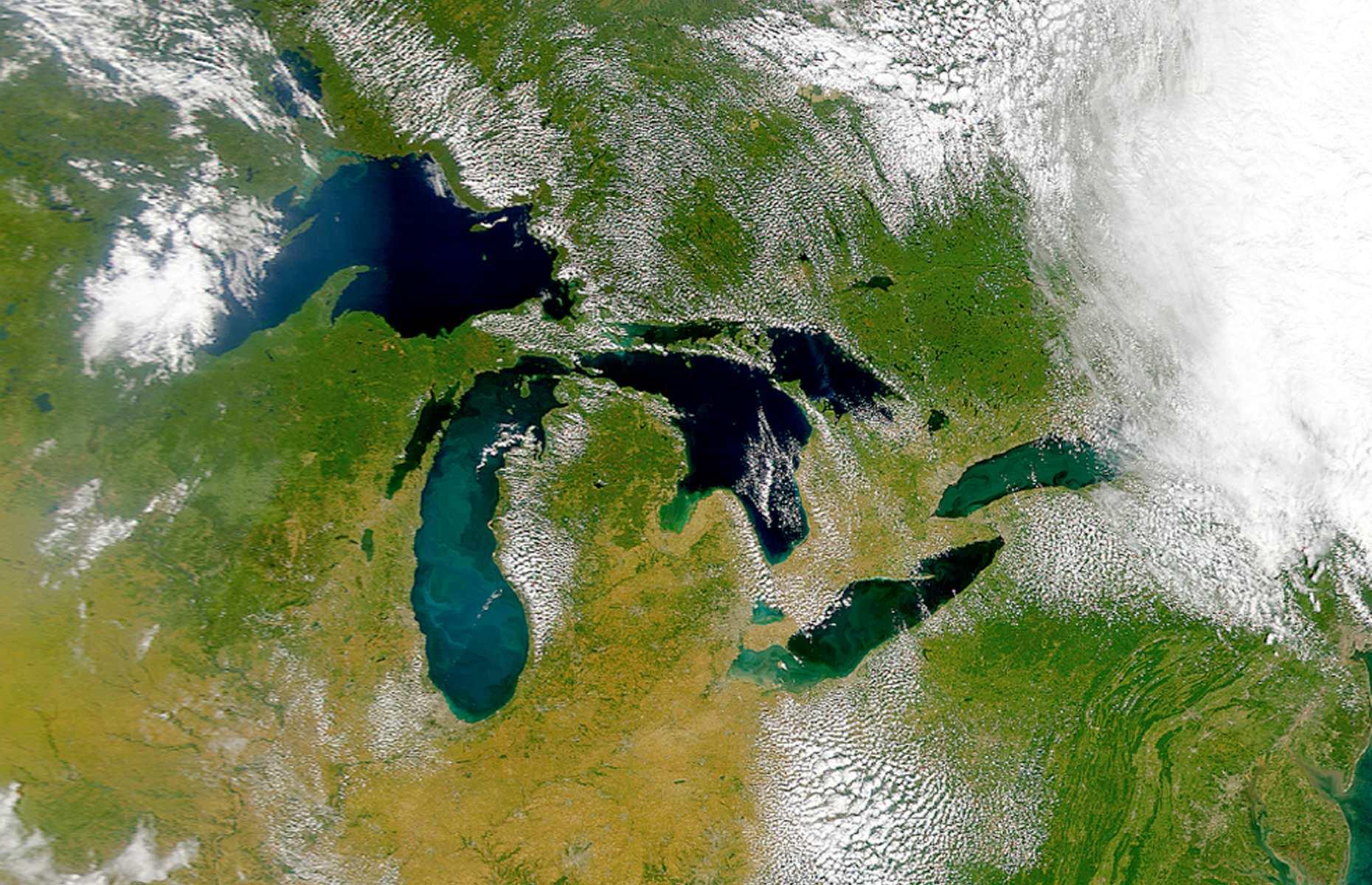 They are interconnected by rivers and straits
