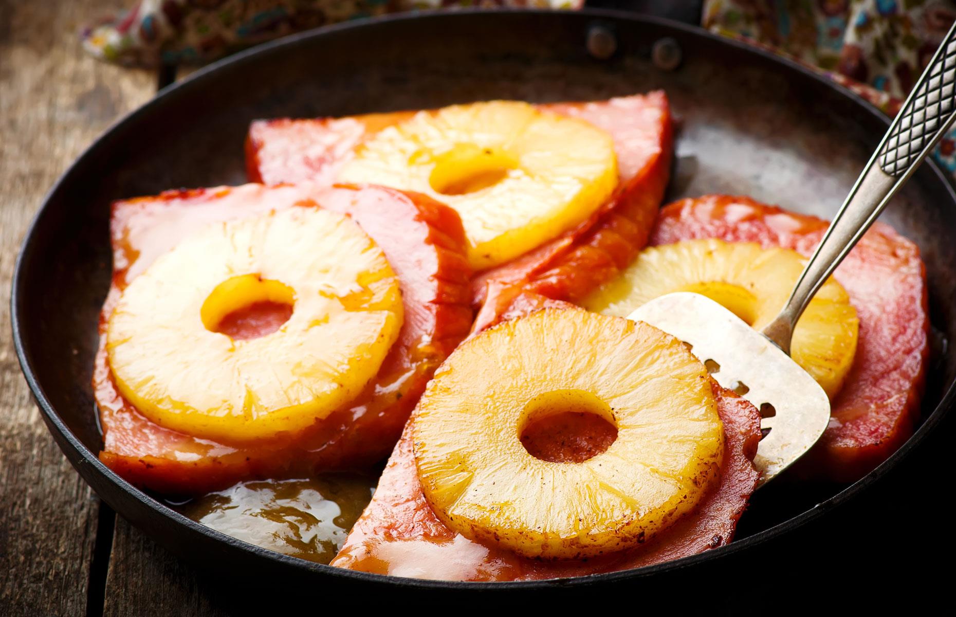 Ham and pineapple