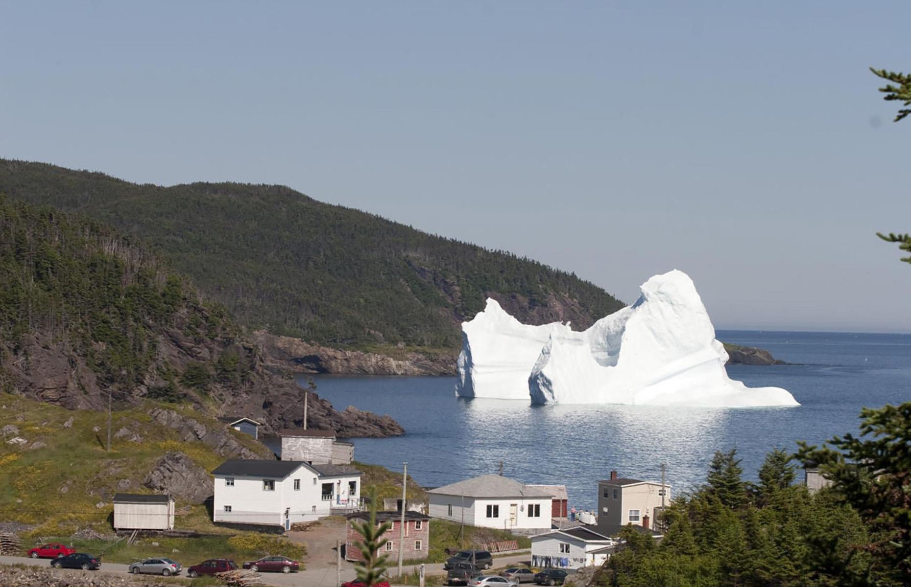 Iceberg drifting, Newfoundland and Labrador, Canada