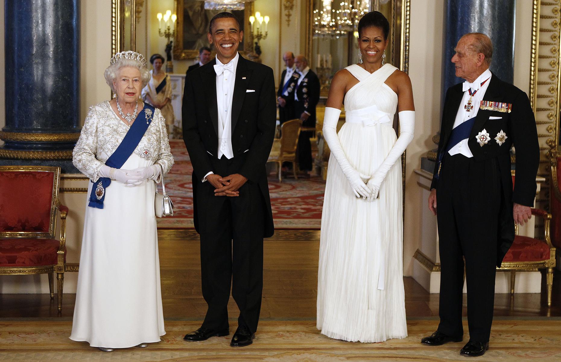 9. US state banquet at Buckingham Palace, 2011