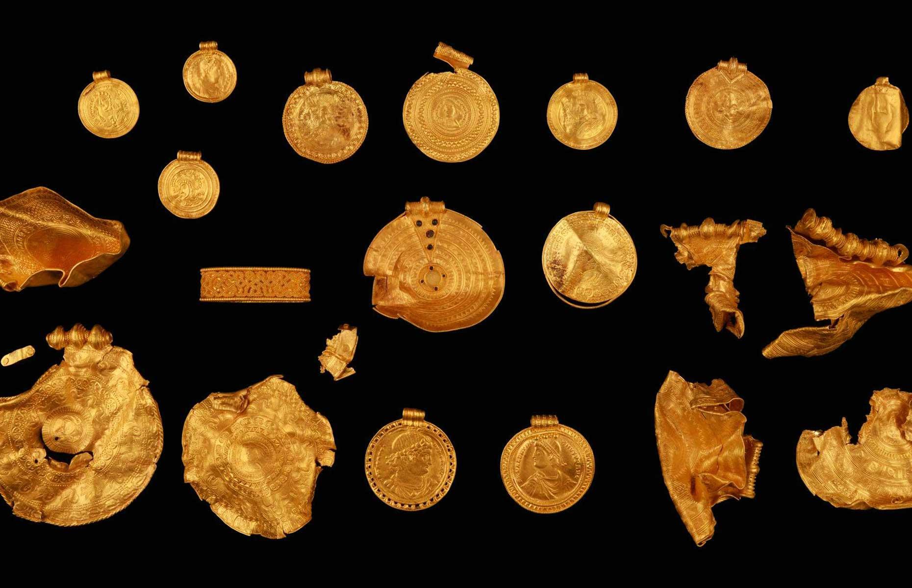 Iron Age golden treasure, Vindelev, Denmark