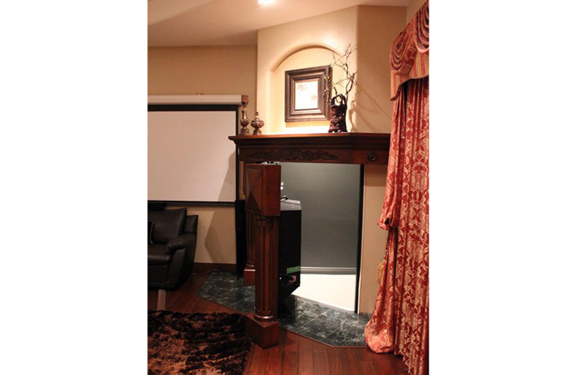 The fireplace safe room