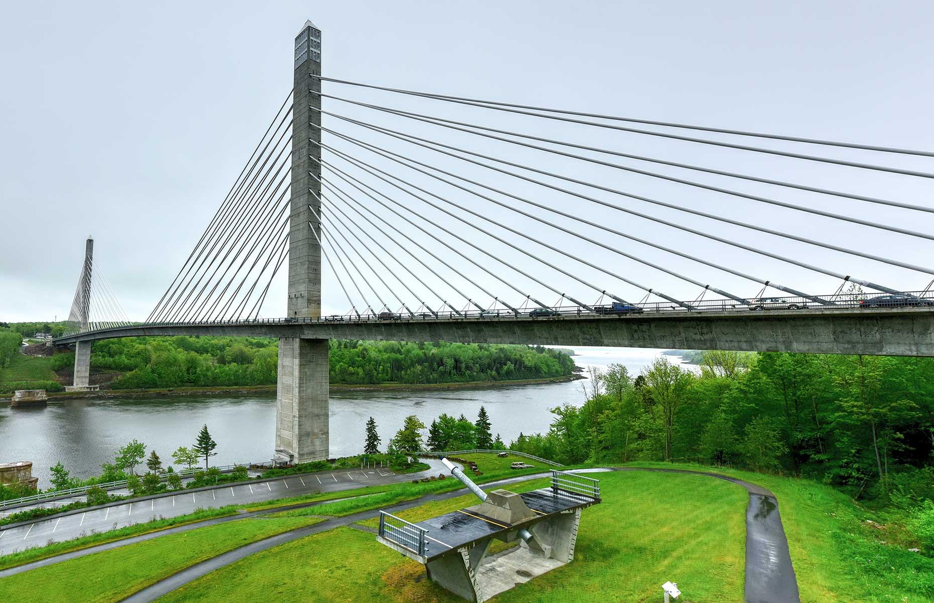 Maine: Penobscot Narrows Bridge and Observatory, Verona Island