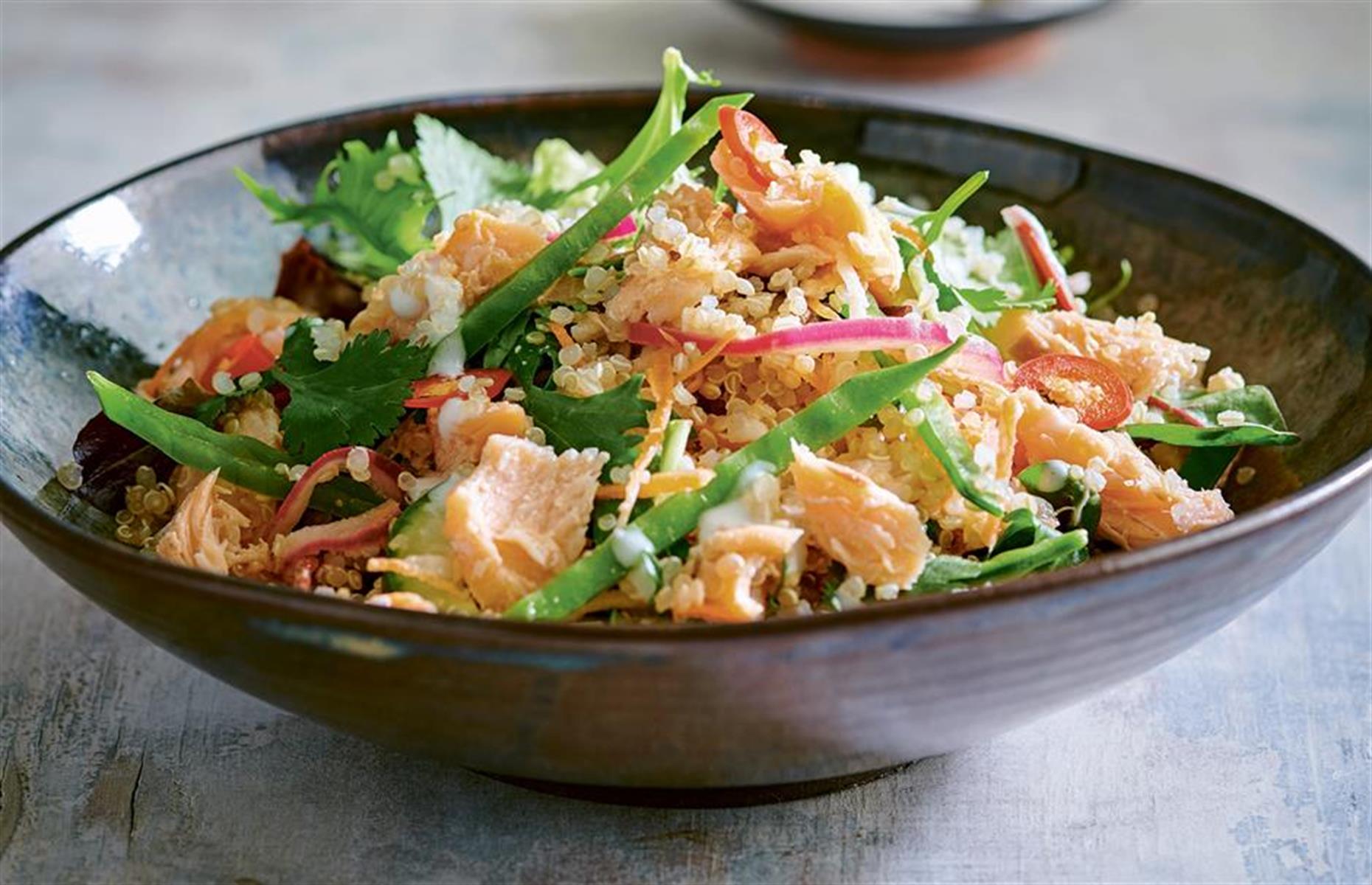 Salmon and quinoa salad