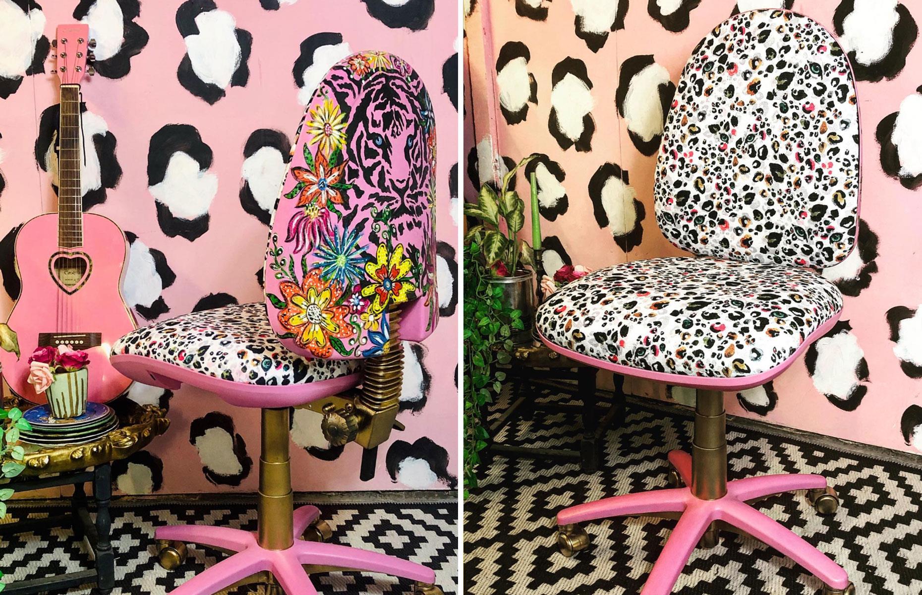 Revamped home office chair