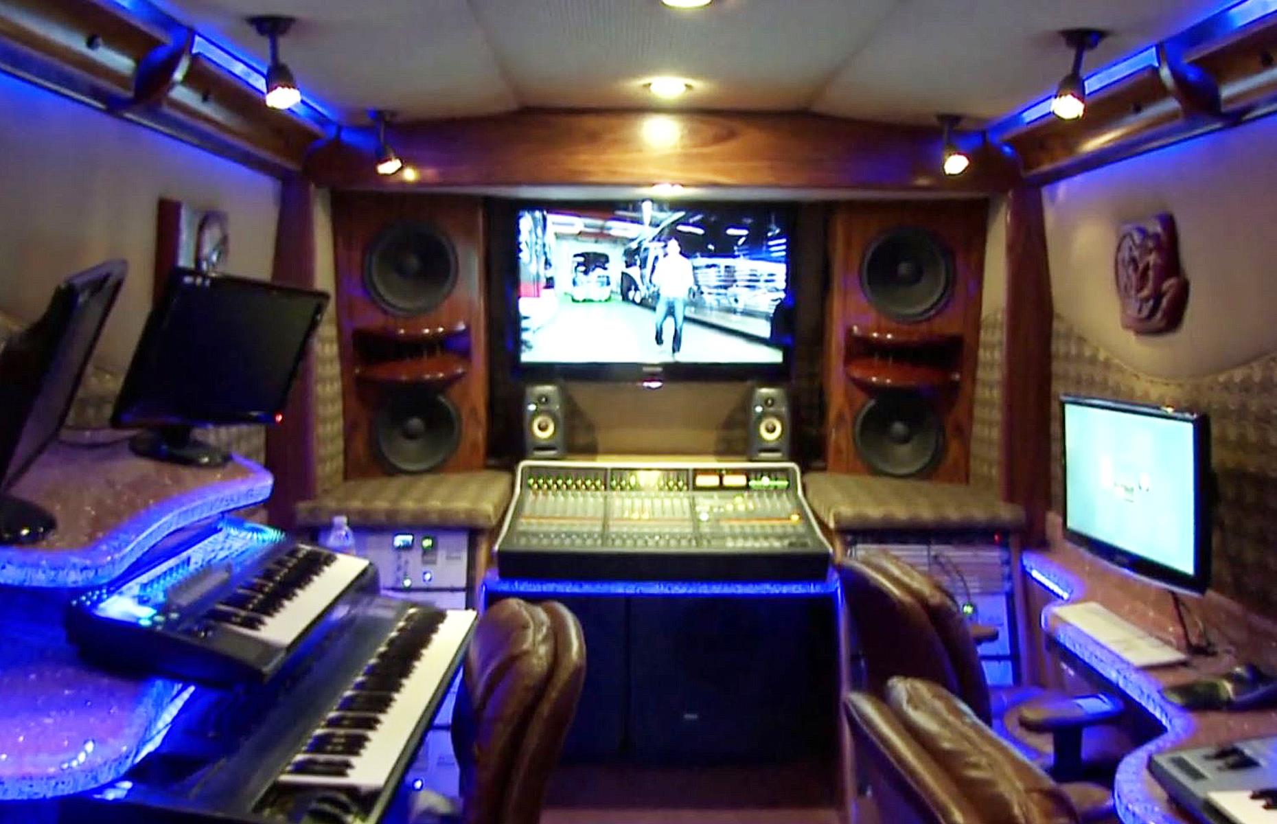 Timbaland's mobile music studio
