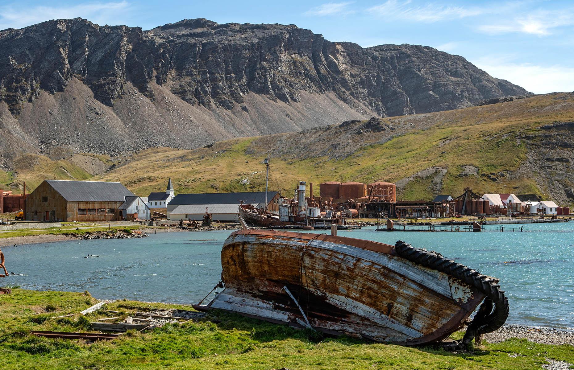 Now: Grytviken, South Georgia