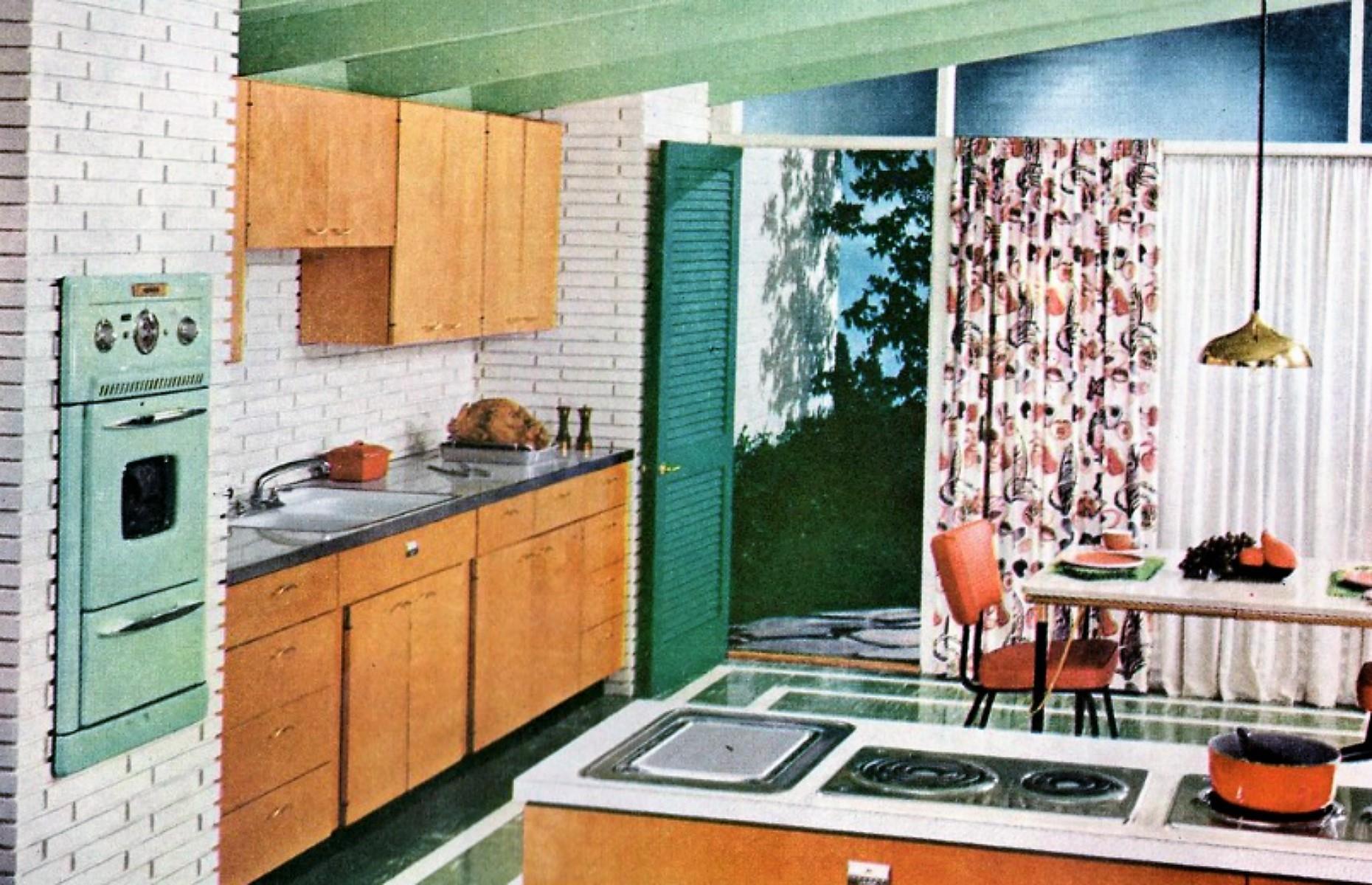 Then: exposed brick