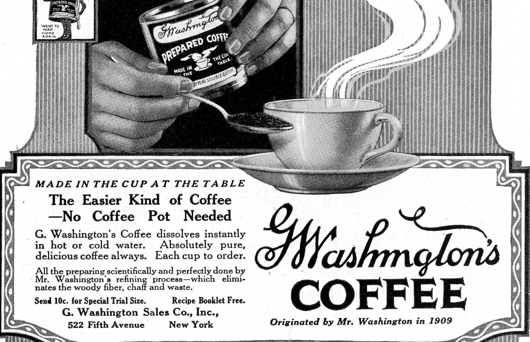 Instant coffee is 250 years-old