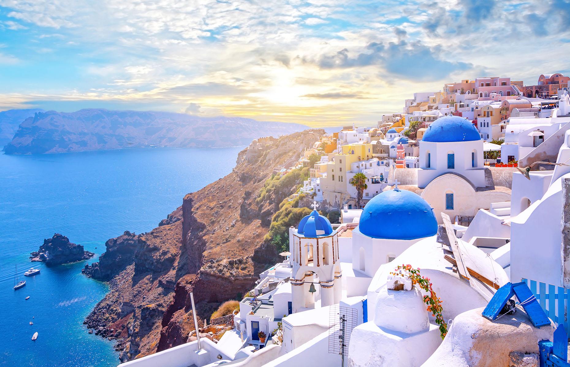 6. Blue Domes of Santorini, Santorini, Greece