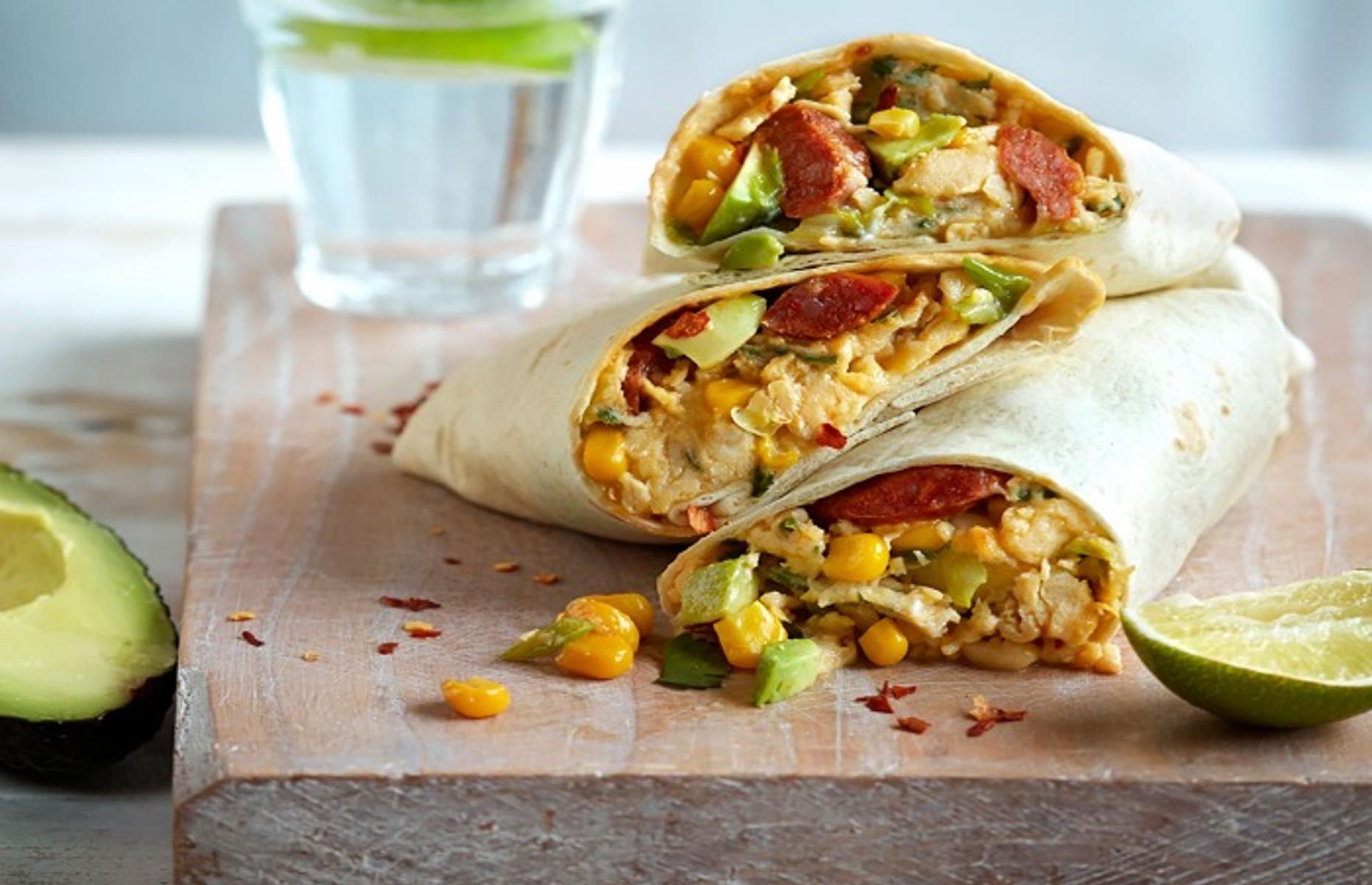 Loaded breakfast burrito