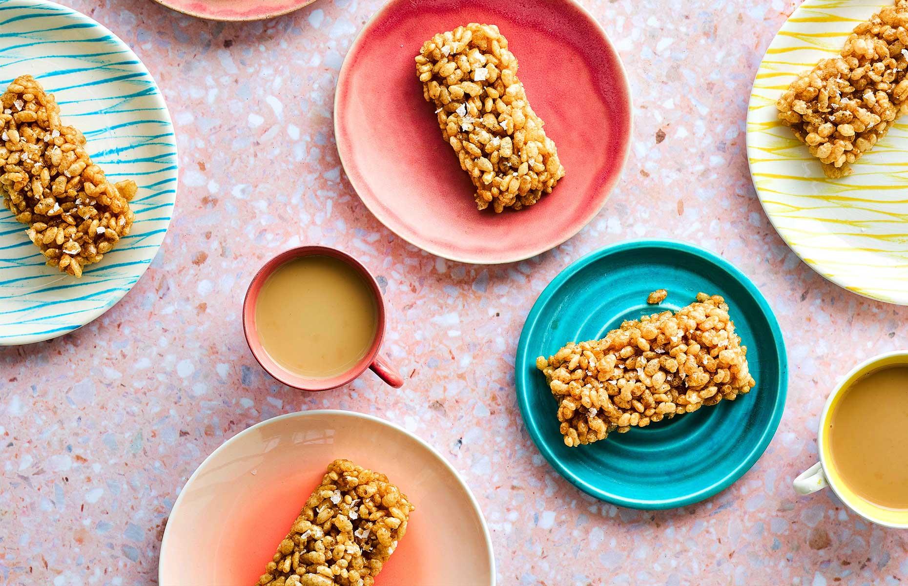 Salted caramel cereal bars