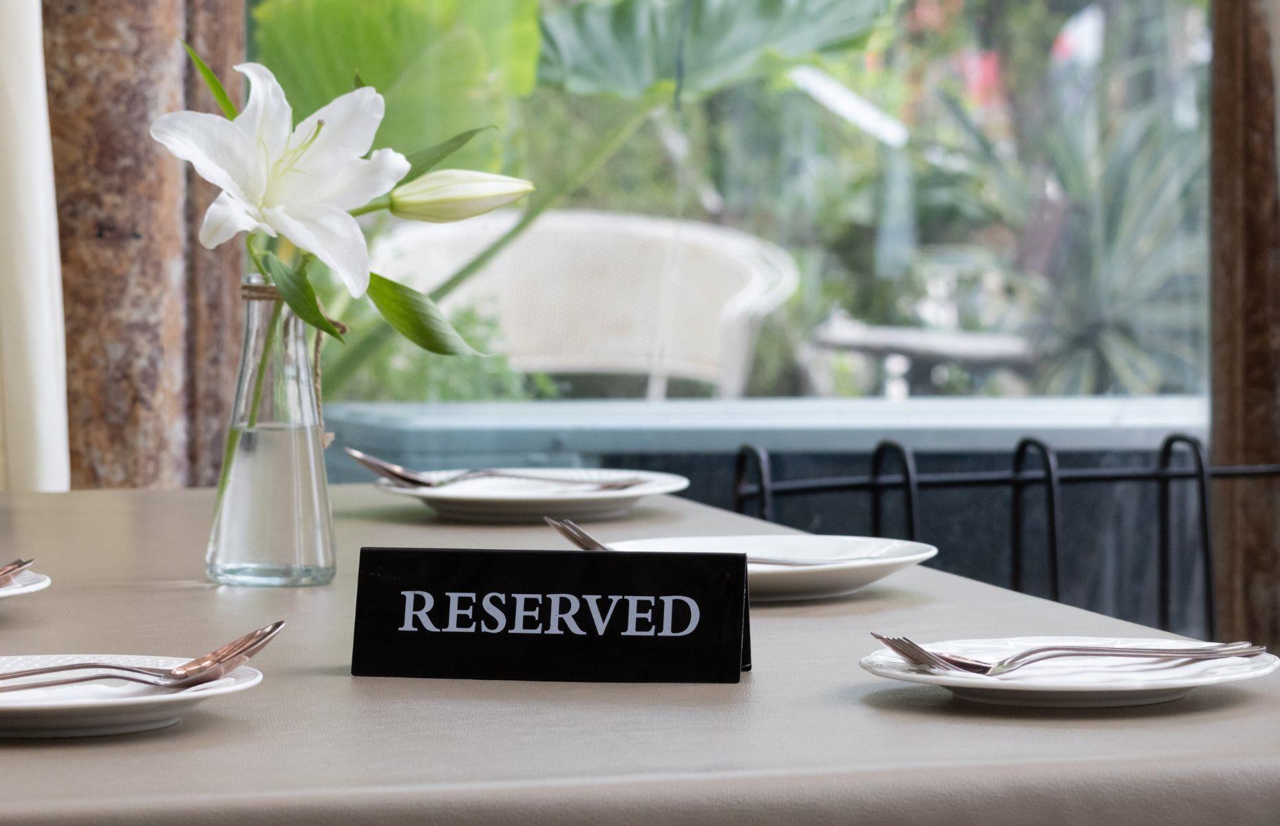24. Arrive late for your reservation