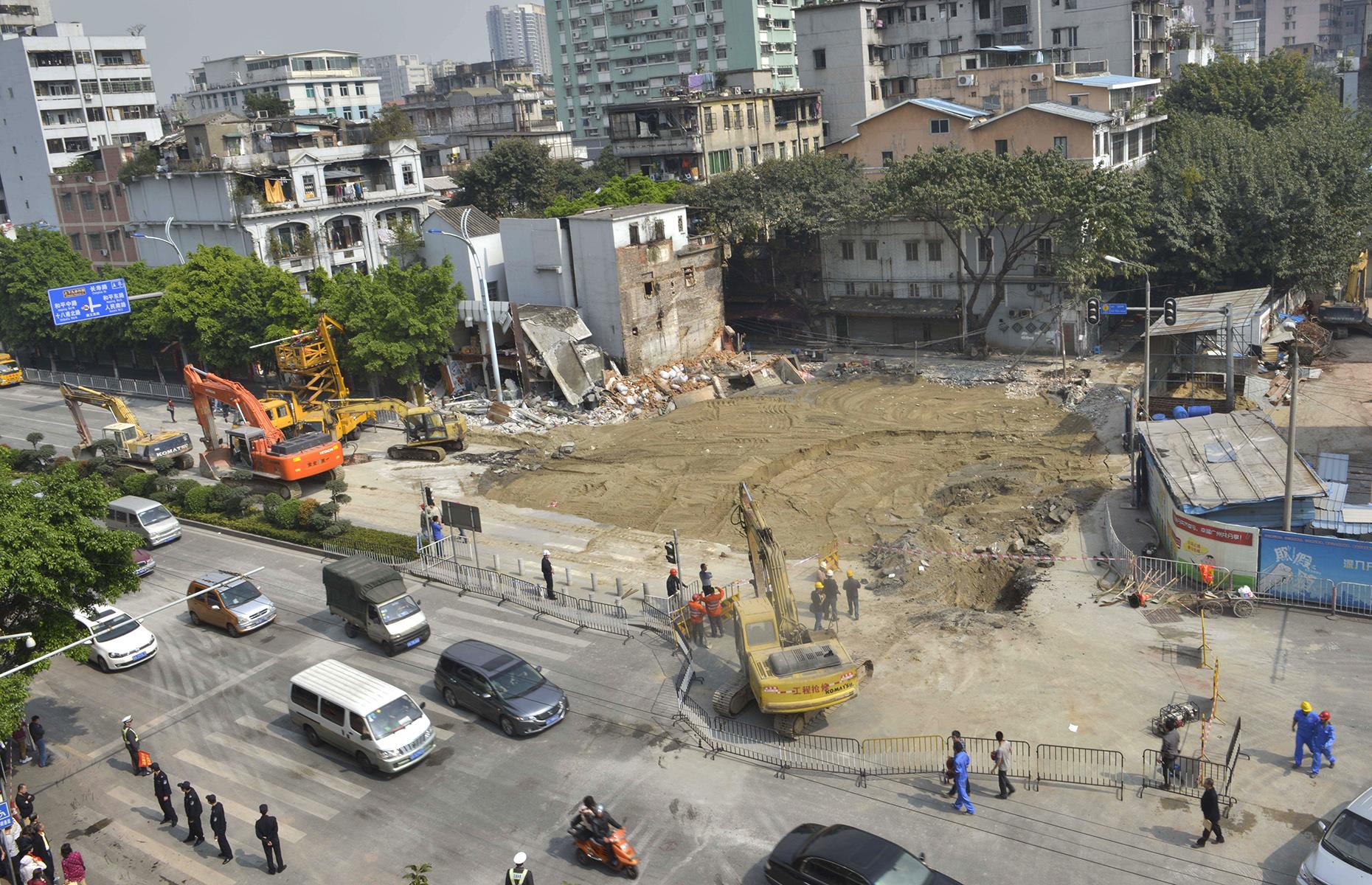Swallowed by a sinkhole: China