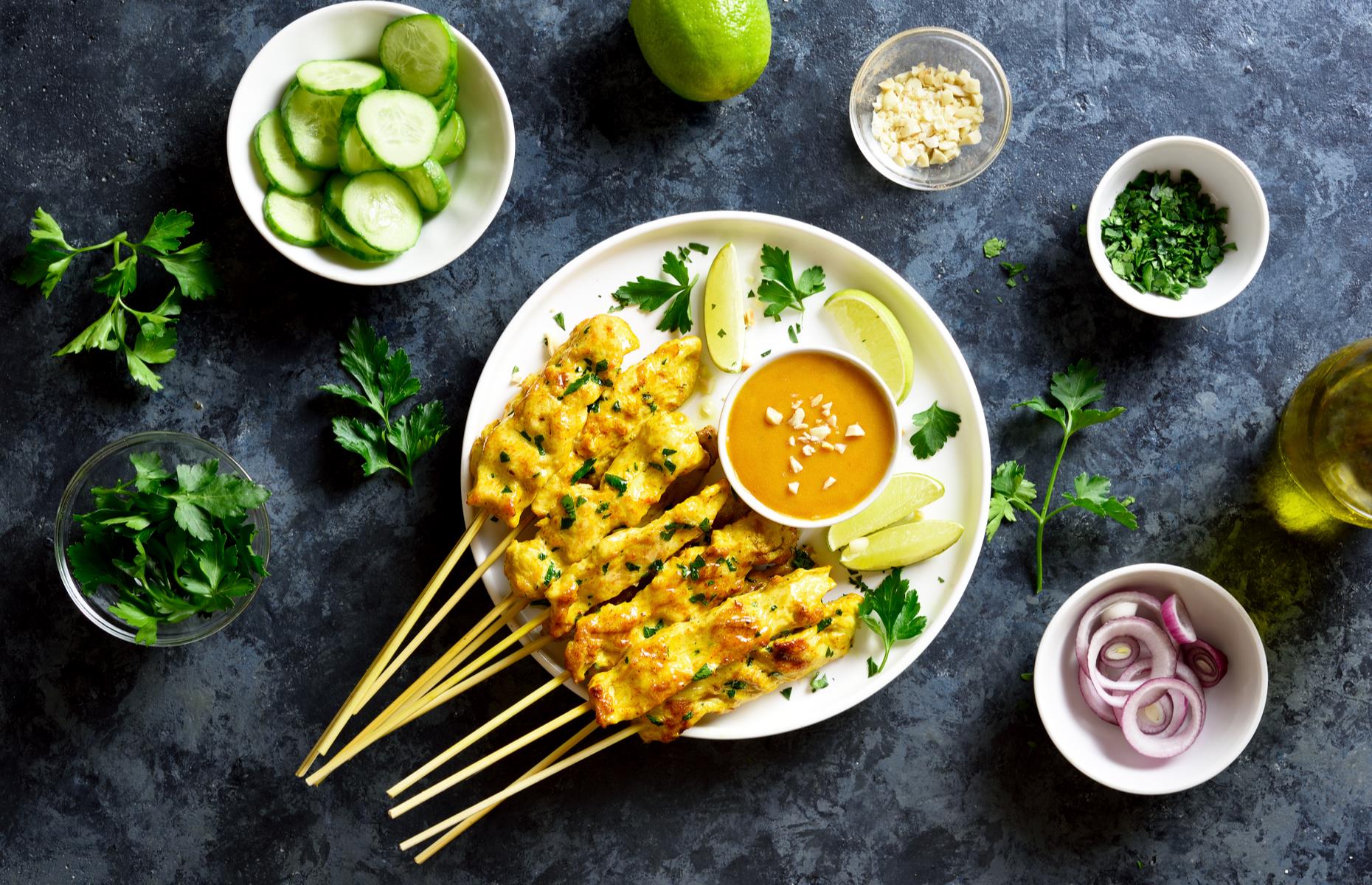 18. Chicken satay