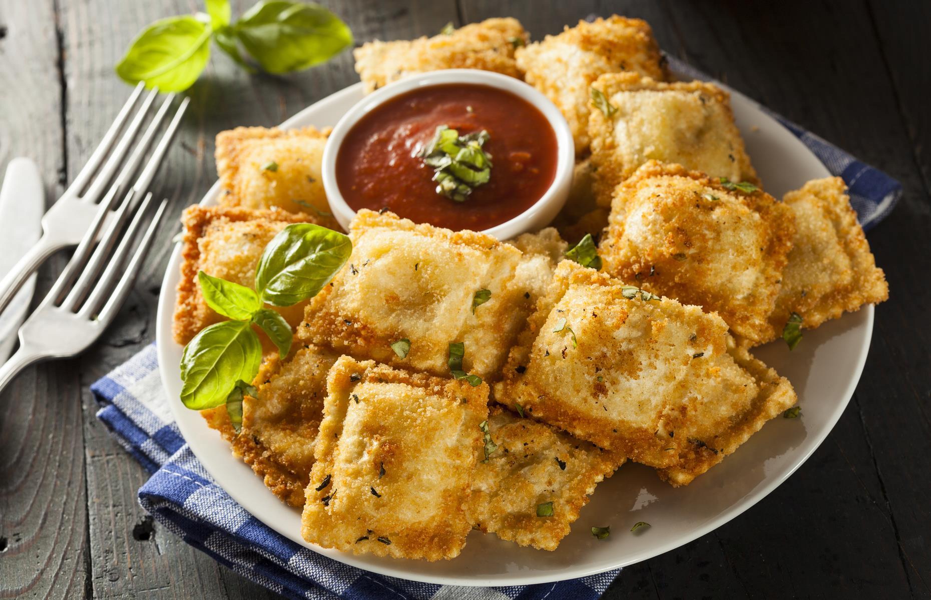 Frittierte Ravioli