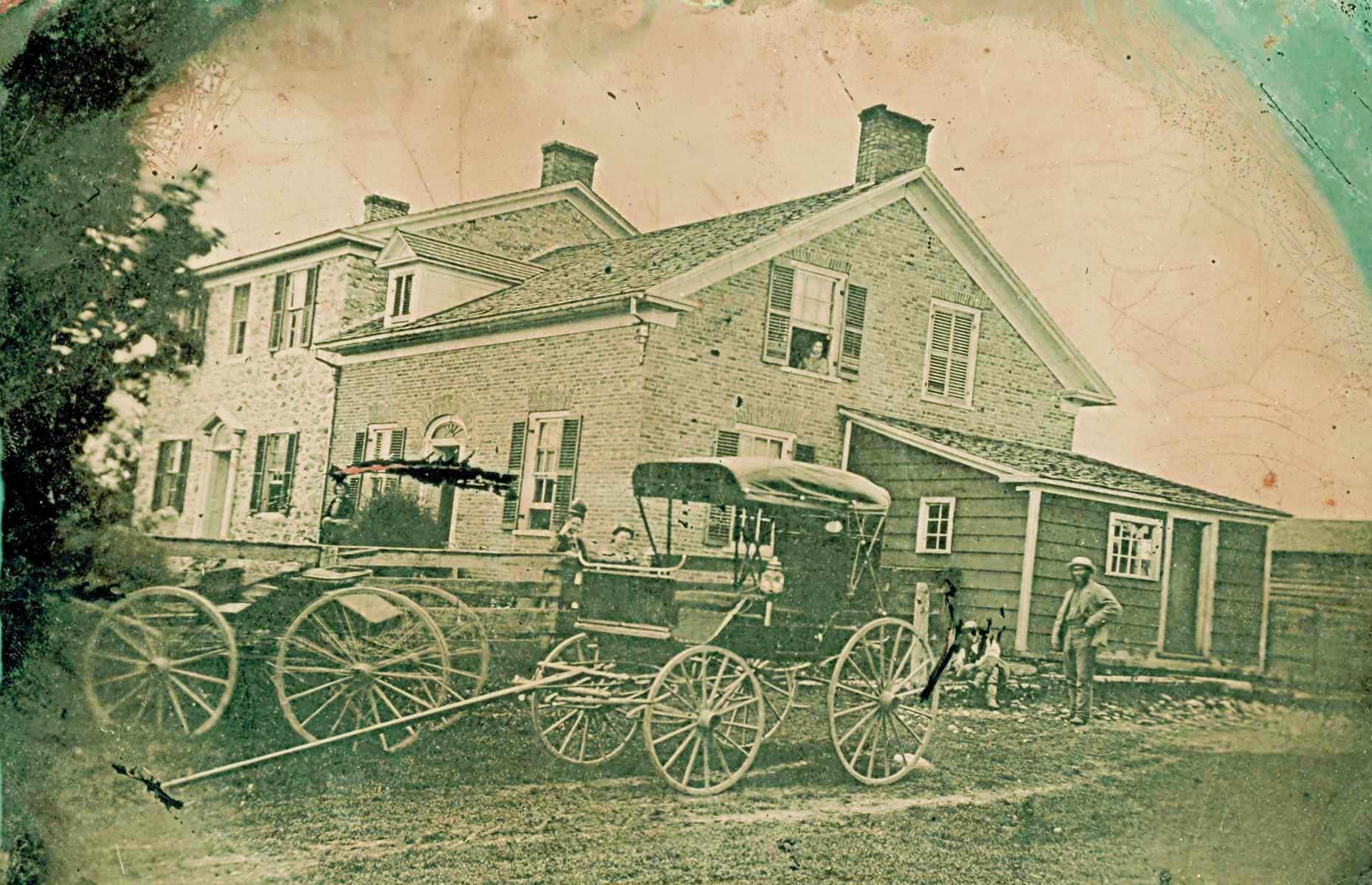 1860: a Colonial-style home in Ontario