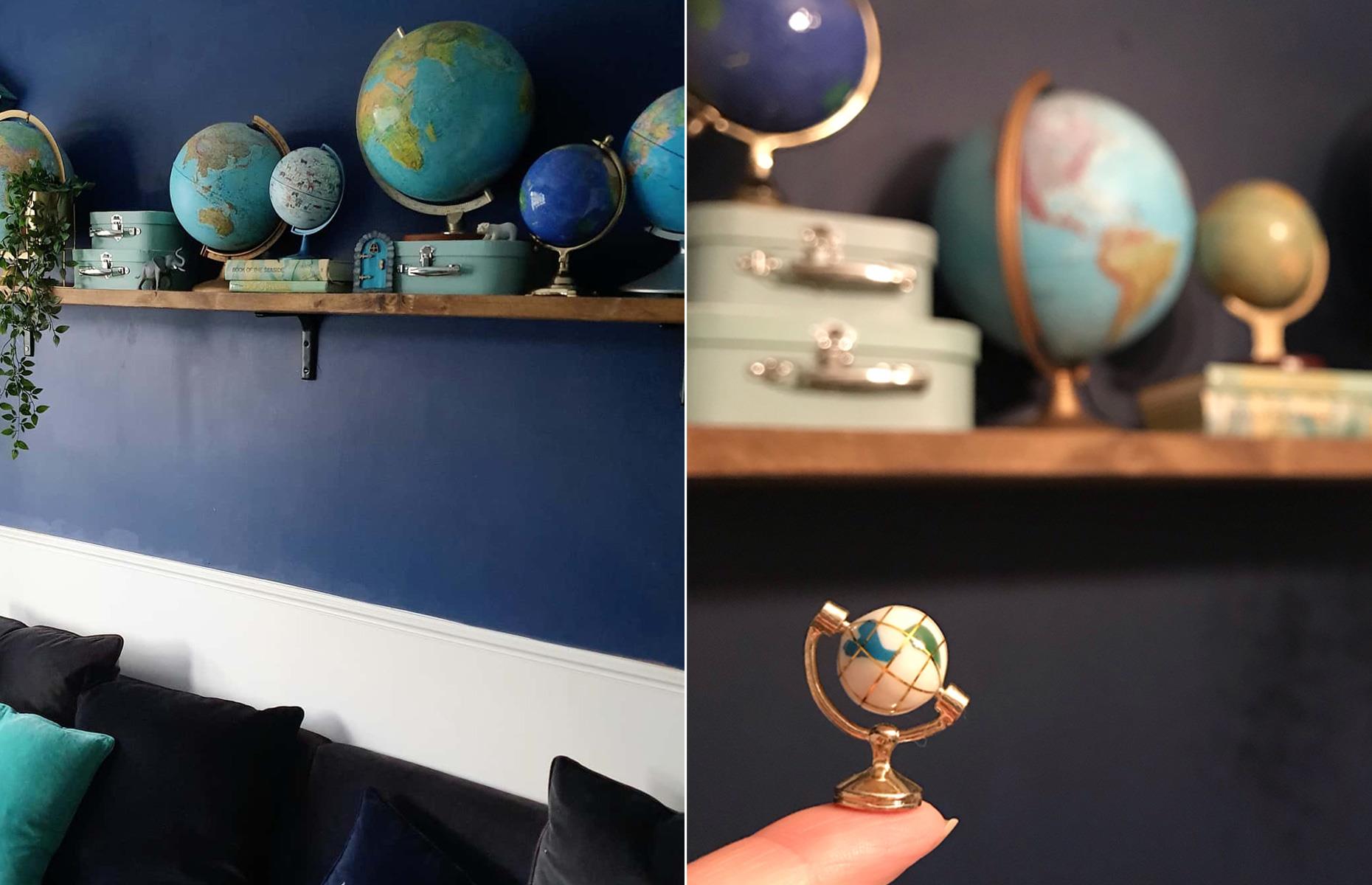 Creating the playroom globes 