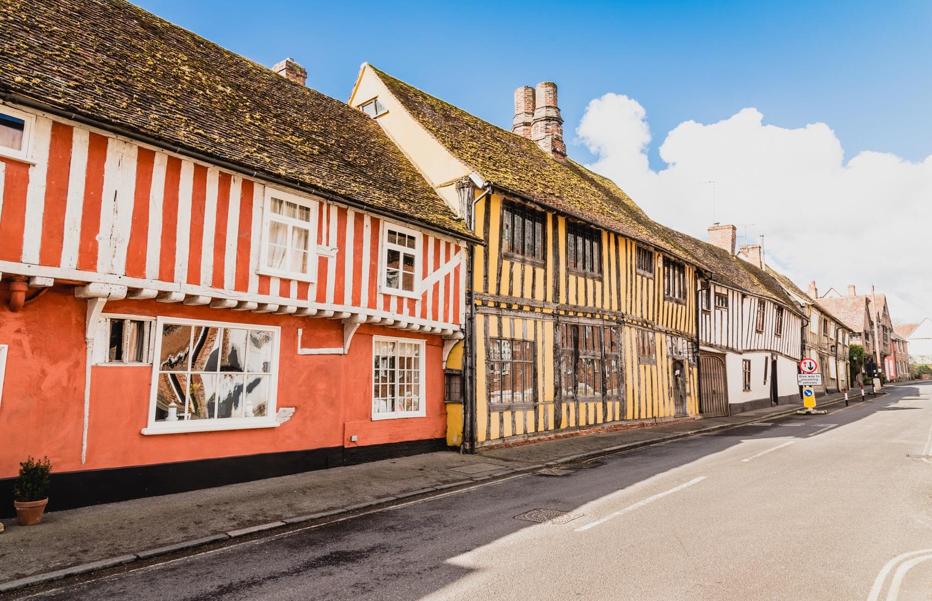 The houses of Lavenham, Suffolk, UK