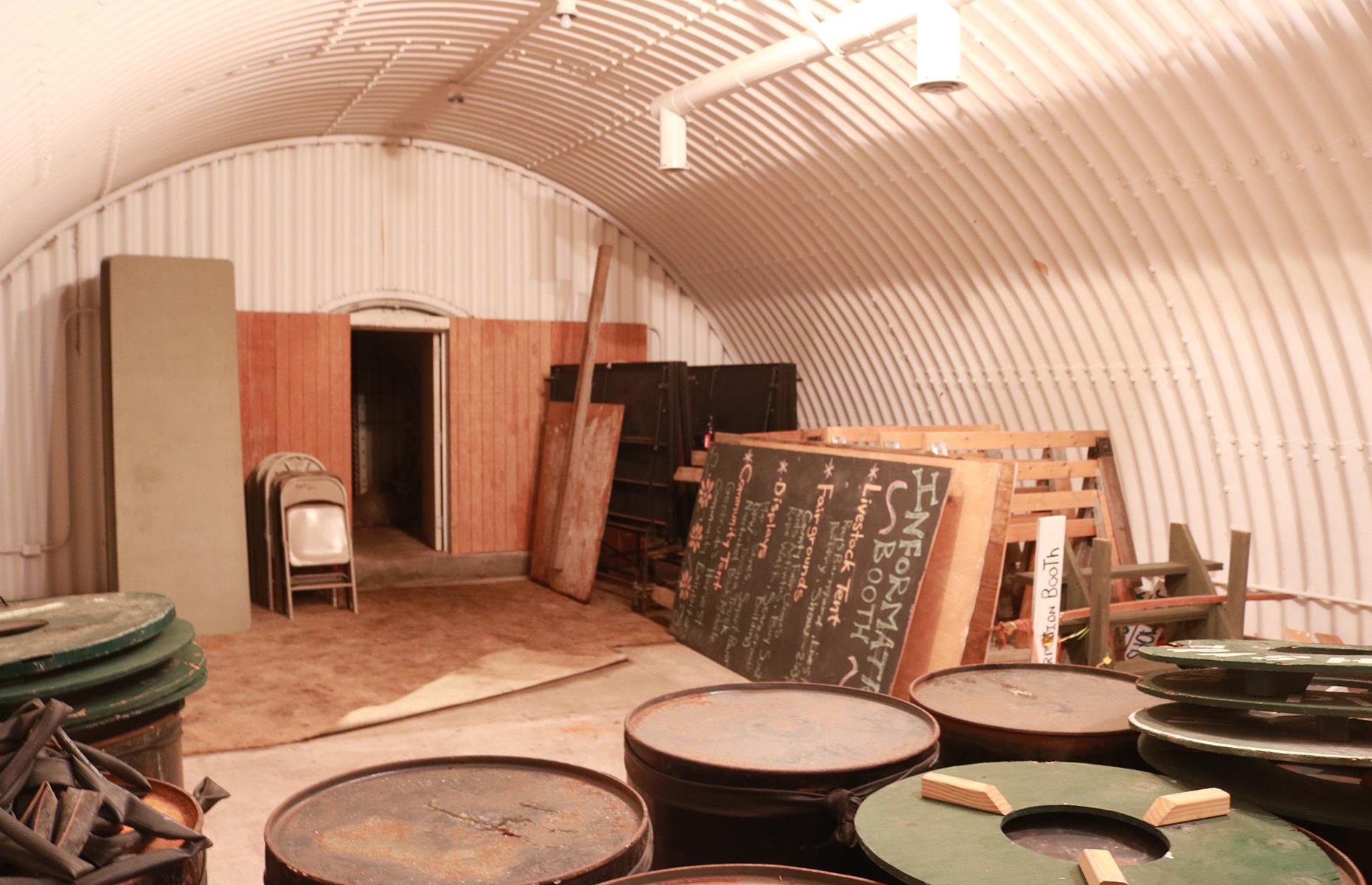 Inside the bunker