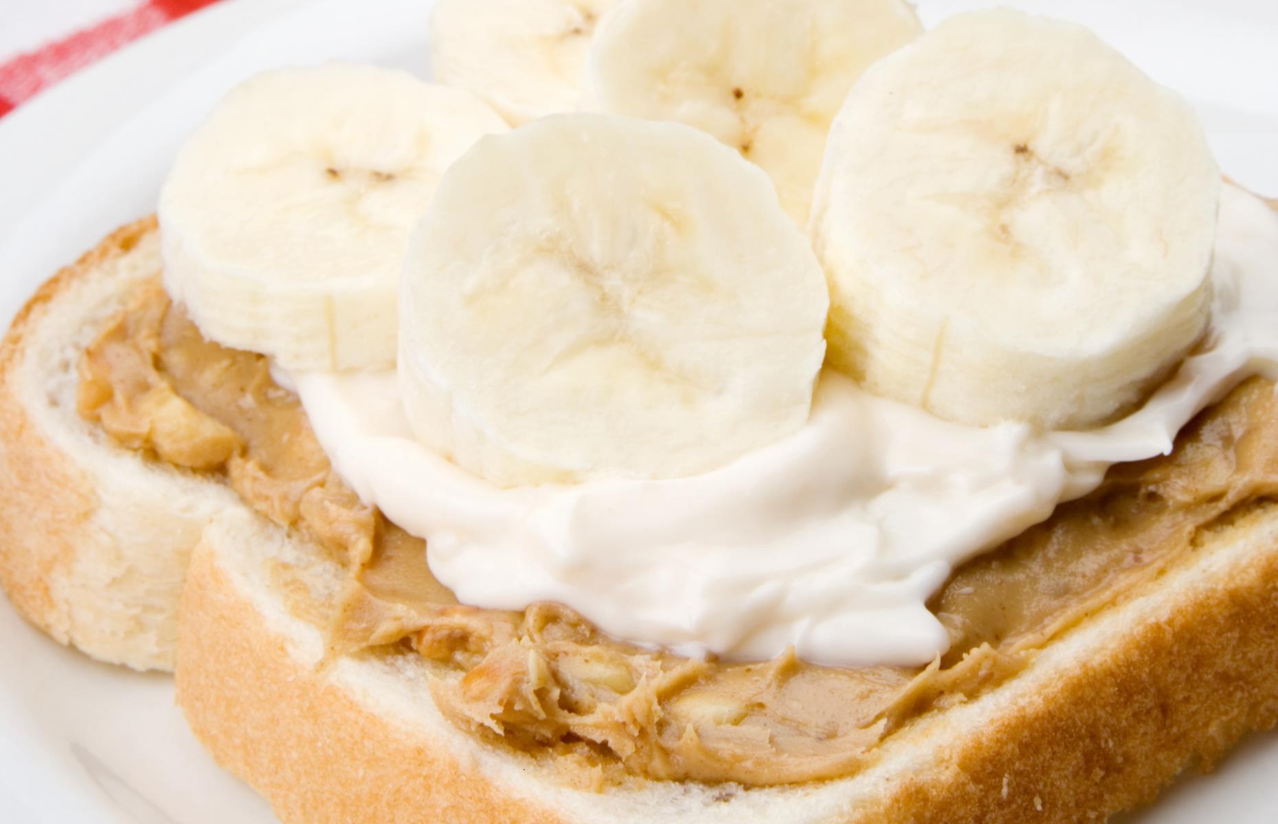 25. Peanut butter and mayo sandwich