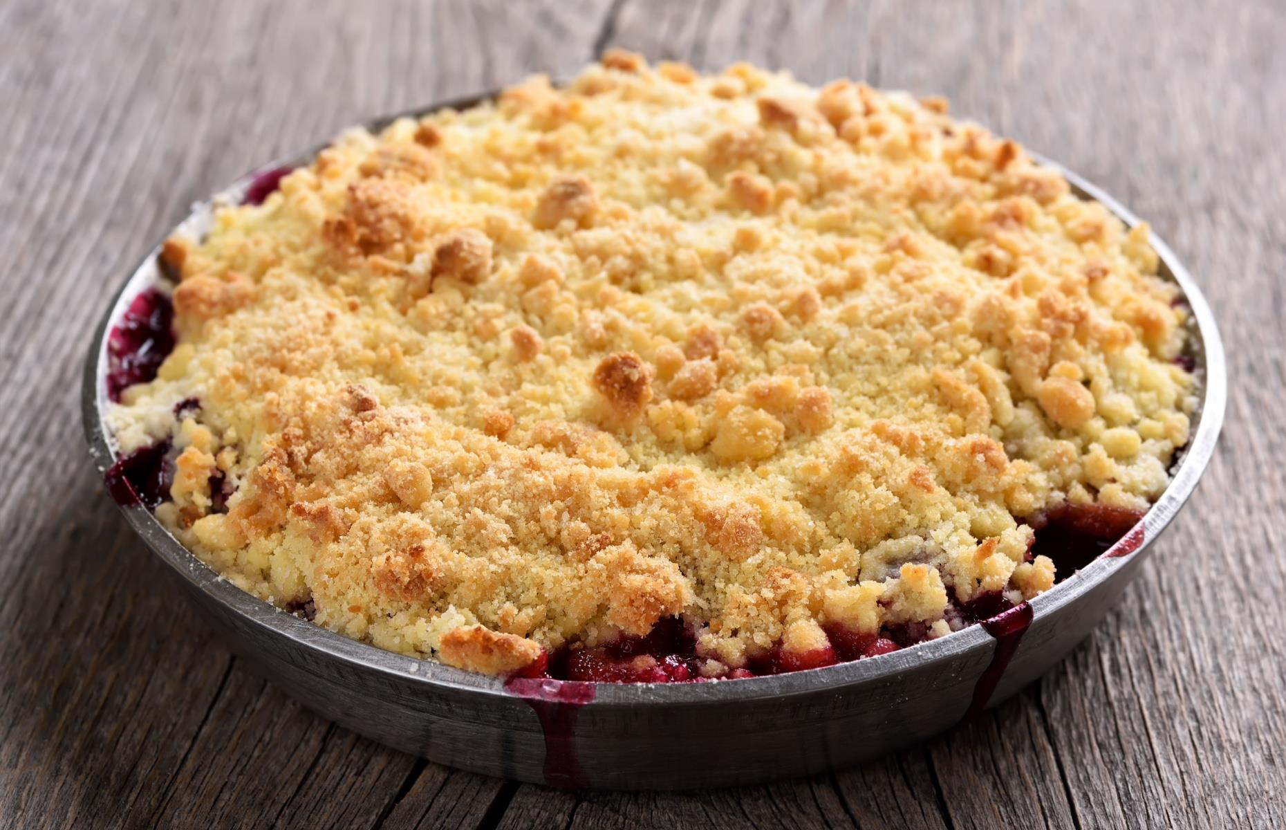 9. Fruit crumble: the right way