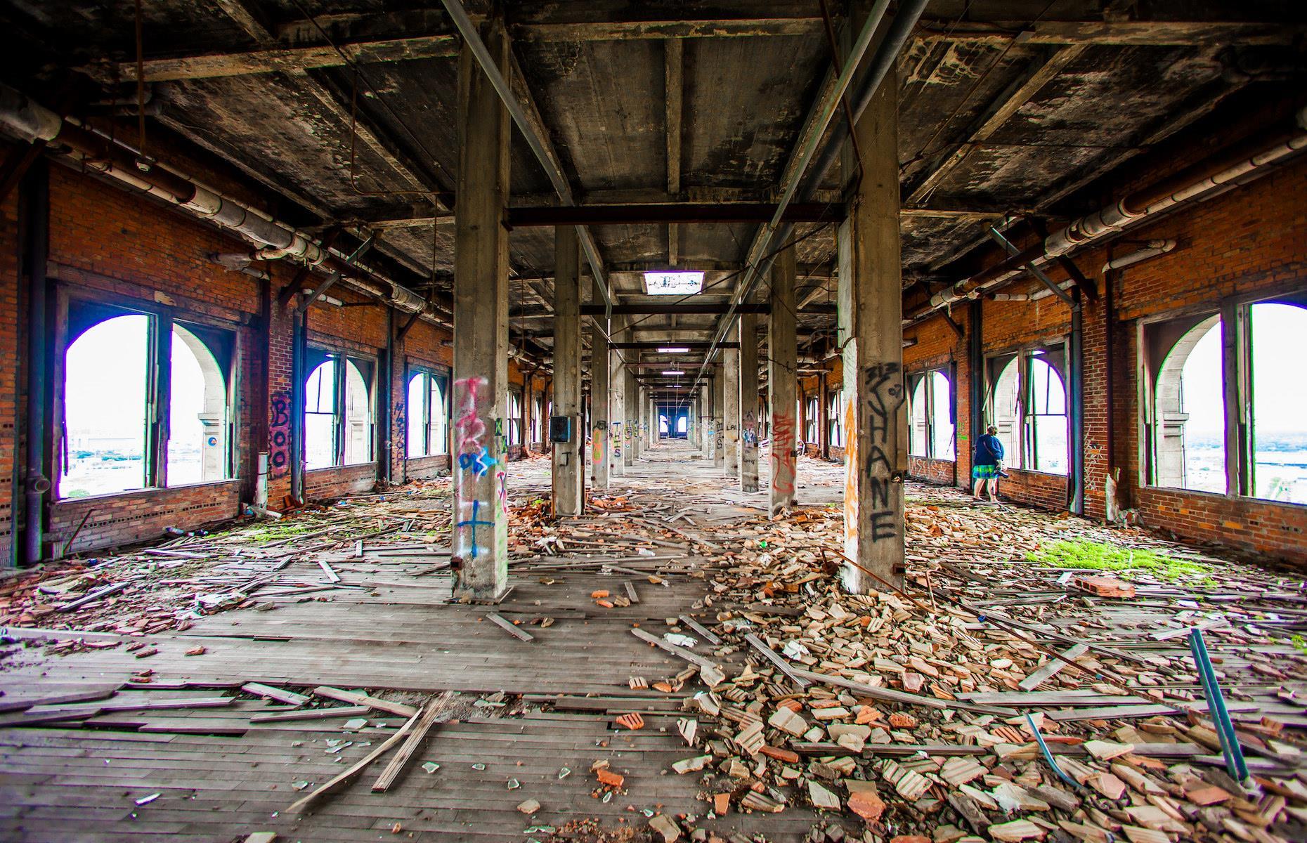A grand train station left to decay, USA